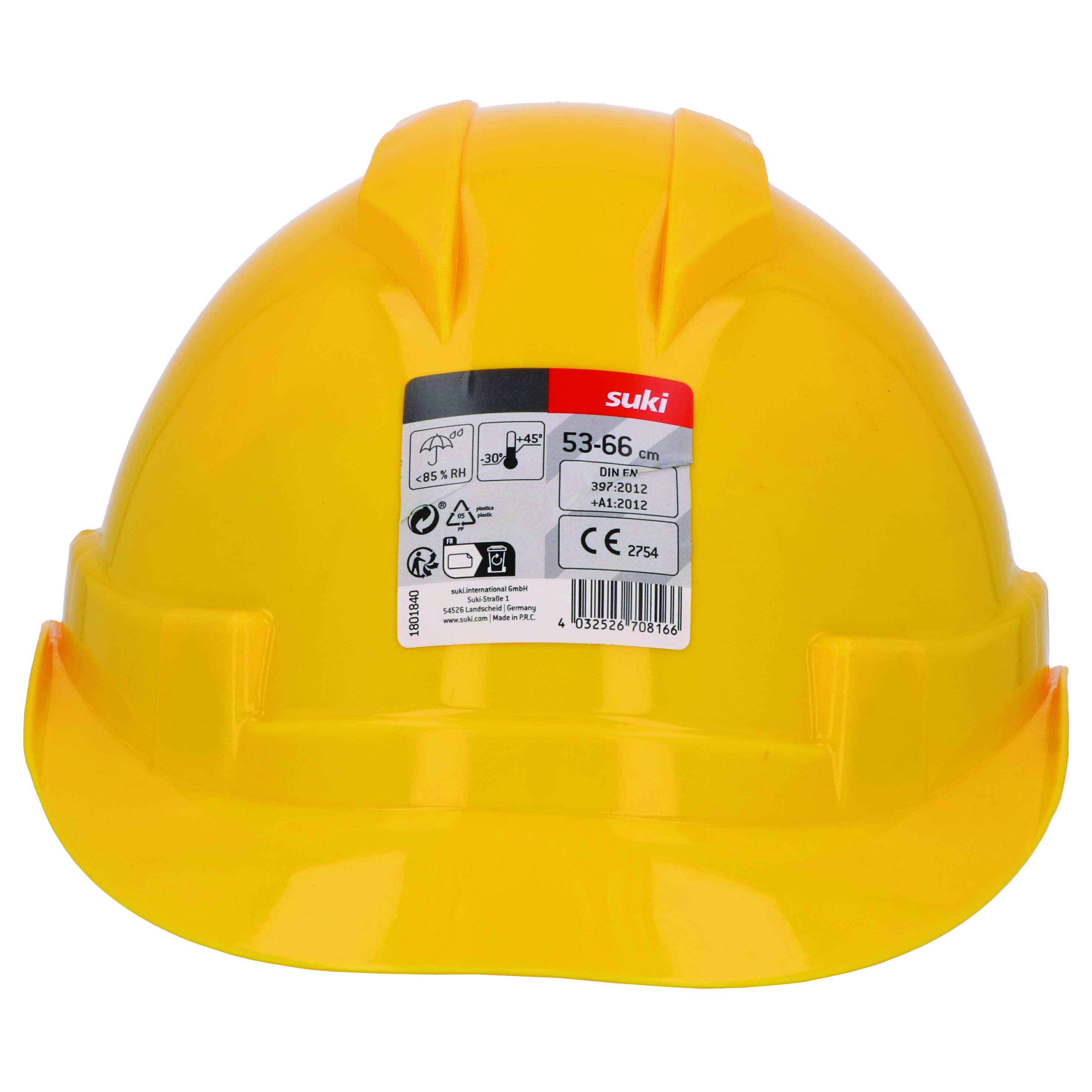 Suki Schutzhelm, plyethylen, gelb Suki Schutzhelm, plyethylen, gelb