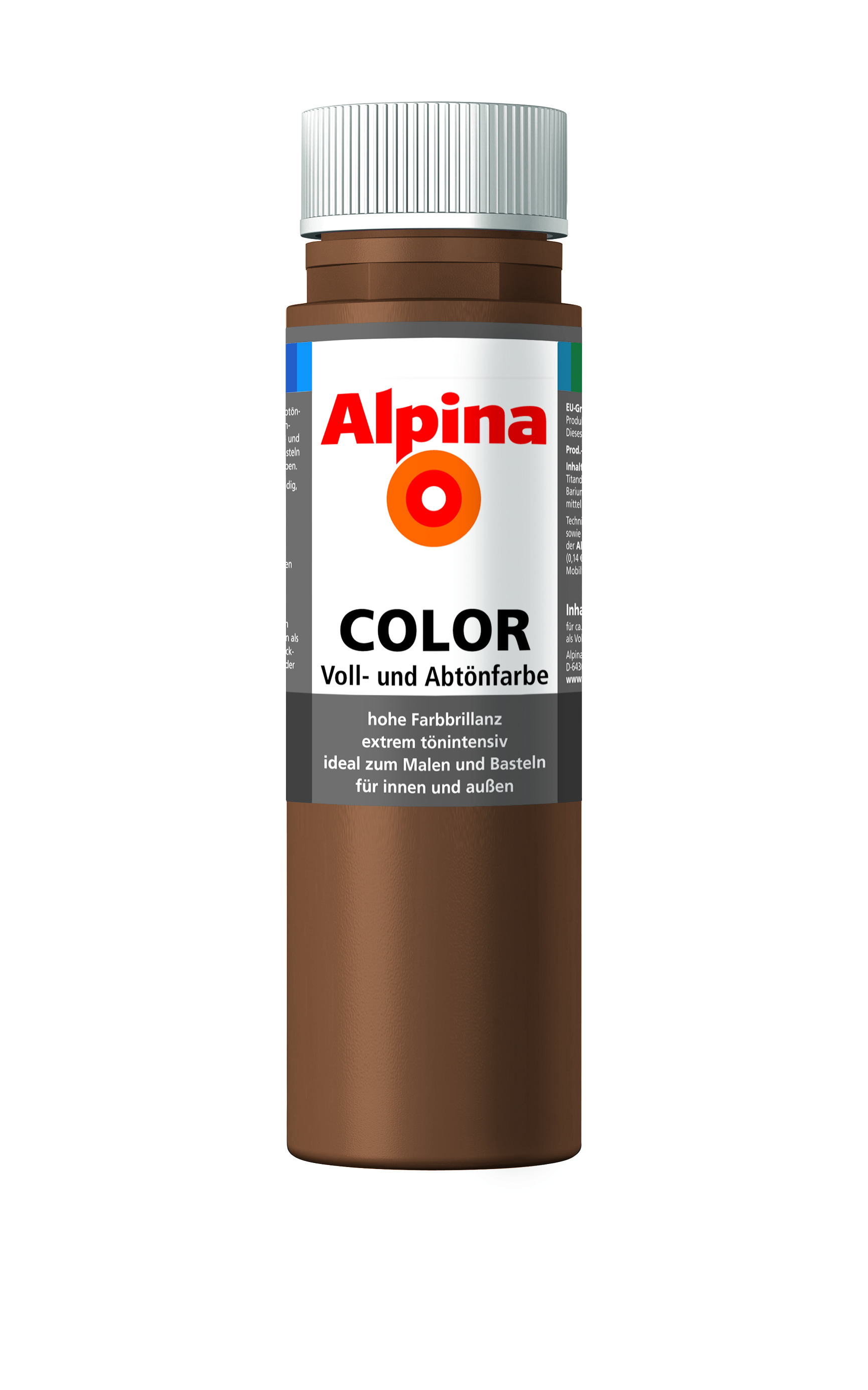 Alpina Color Voll- und Abtönfarbe Candy Brown, 250ml