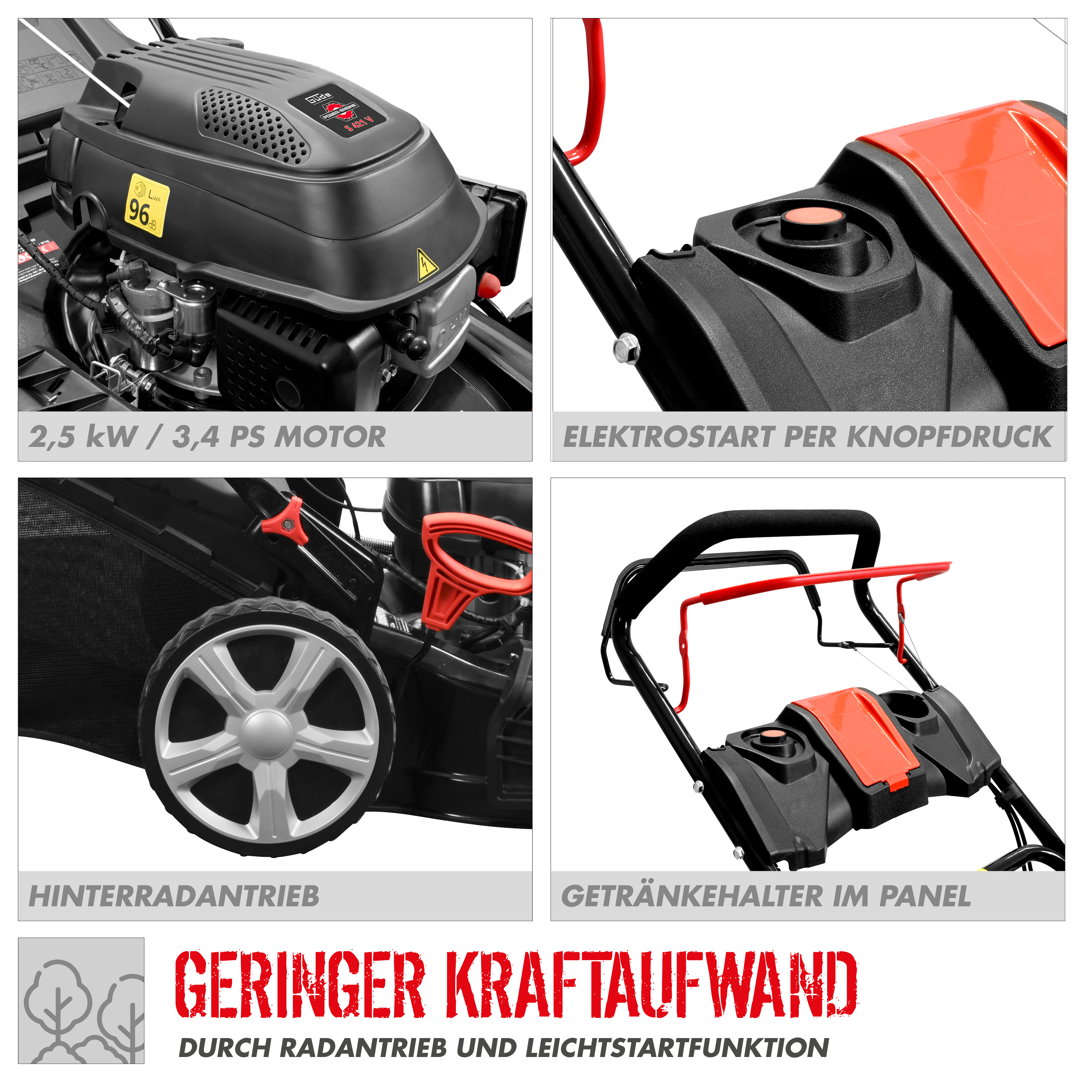 Güde Rasenmäher ECO WHEELER 464.4 R LI-ES Güde Rasenmäher ECO WHEELER 464.4 R LI-ES