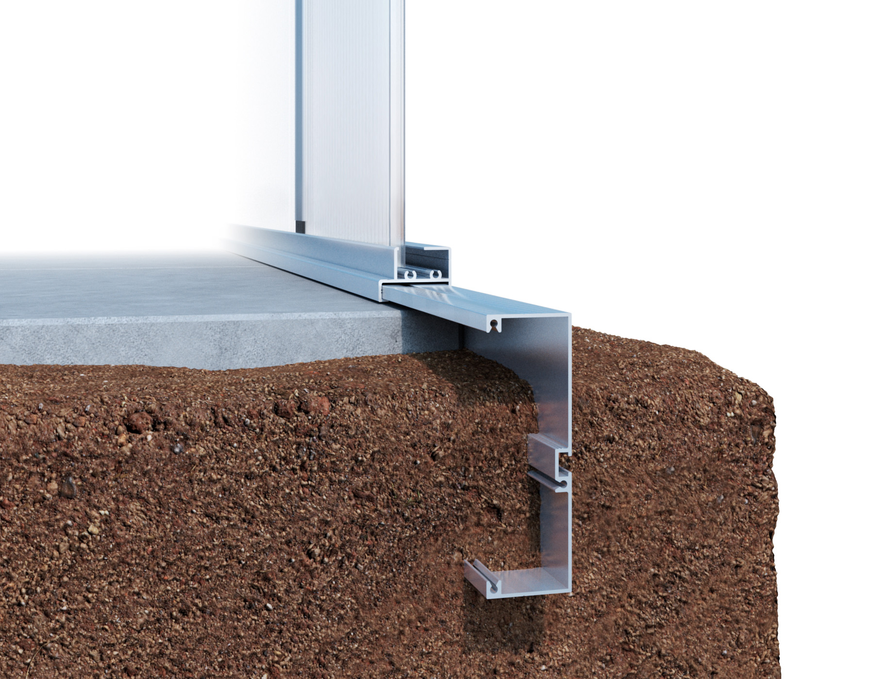 KGT Fundamentrahmen Linea I, aluminium KGT Fundamentrahmen Linea I, aluminium