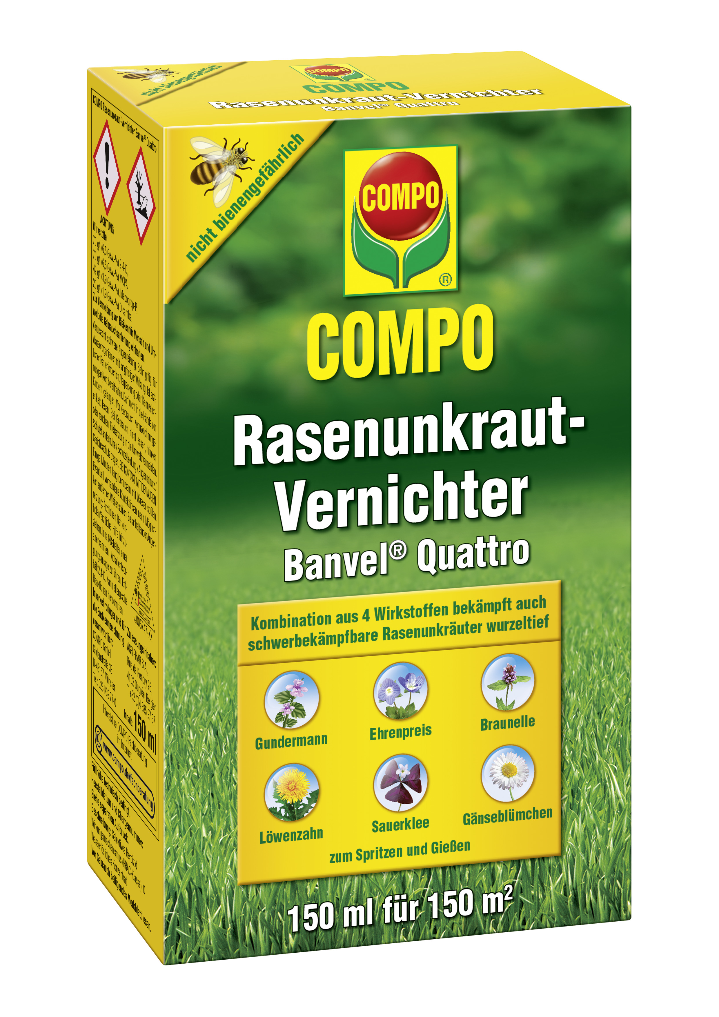 Compo Rasenunkrautvernichter Banvel® Quattro, 150 ml Compo Rasenunkrautvernichter Banvel® Quattro, 150 ml