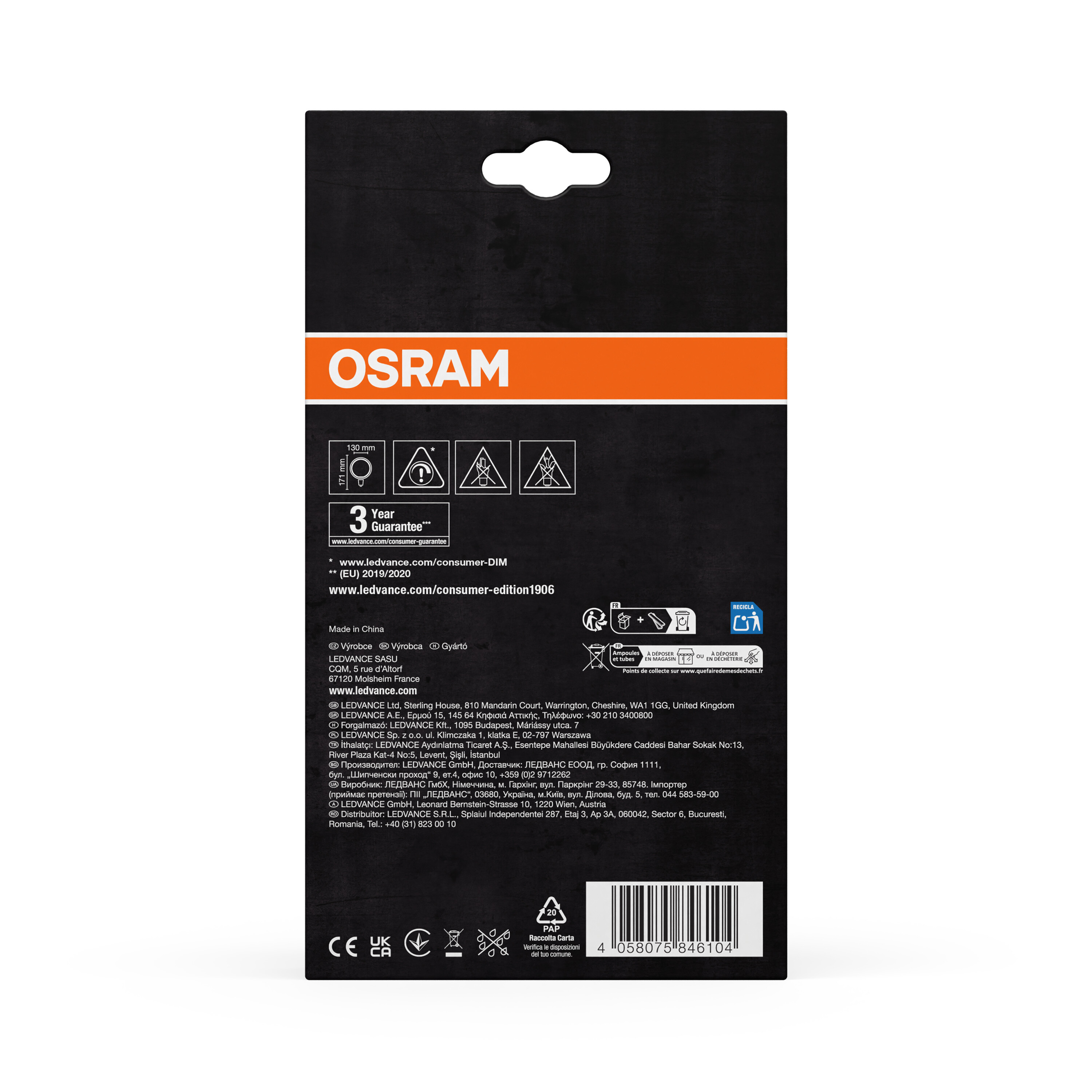 Osram Vintage 1906 LED Lampe O-Form, warmweiß