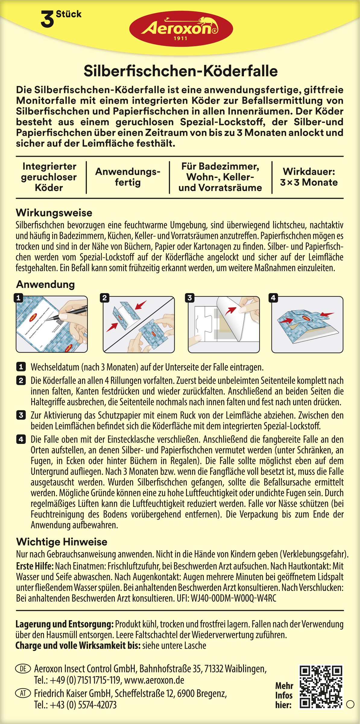 Aeroxon Silberfischchen-Köderfalle Aeroxon Silberfischchen-Köderfalle