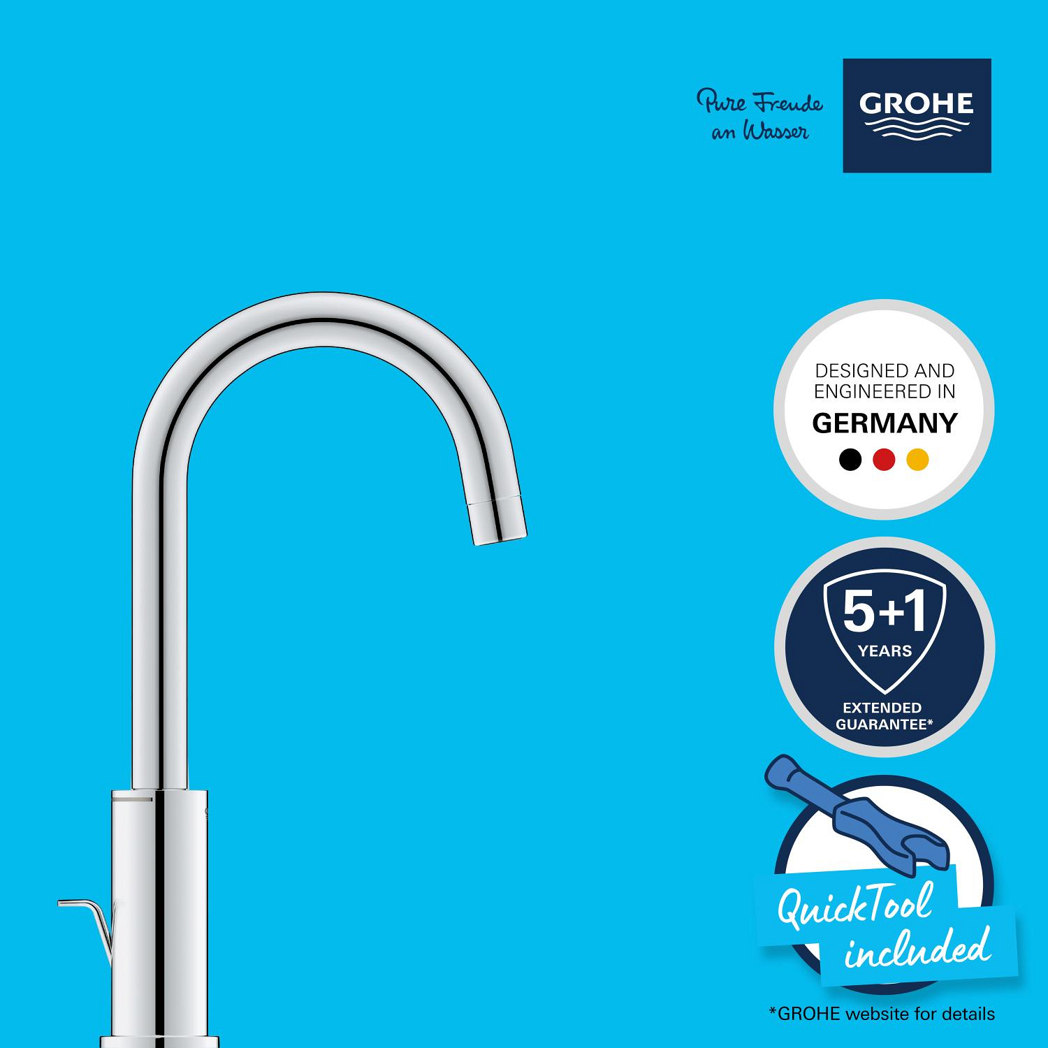 Grohe Start Einhand-Waschtischbatterie, 1/2" L-Size Grohe Start Einhand-Waschtischbatterie, 1/2" L-Size
