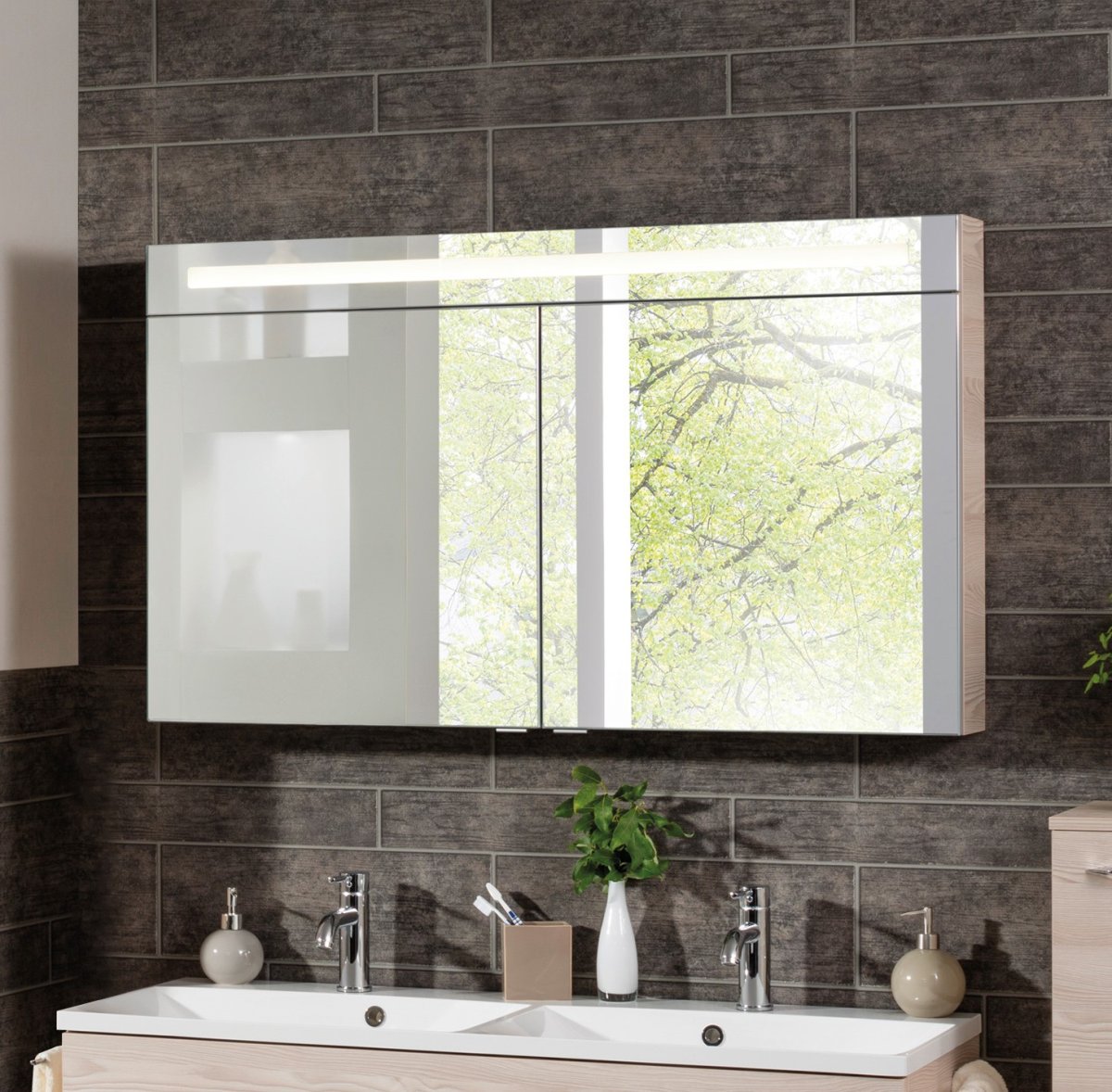 088370_02 Fackelmann B.Clever Spiegel-Schrank