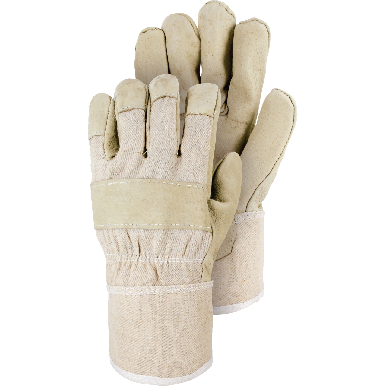 H160 Triuso Schweinenarben-Vollleder-Handschuh, 10, gefüttert