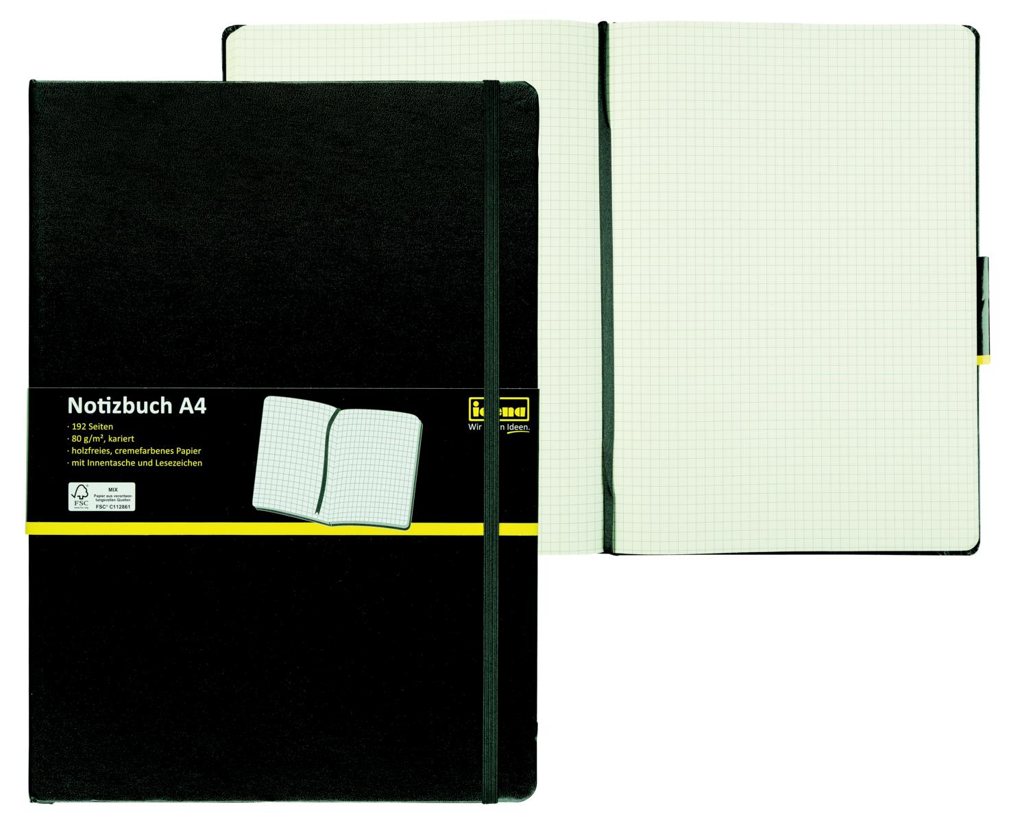 Idena Notizbuch FSC-Mix A4, kariert