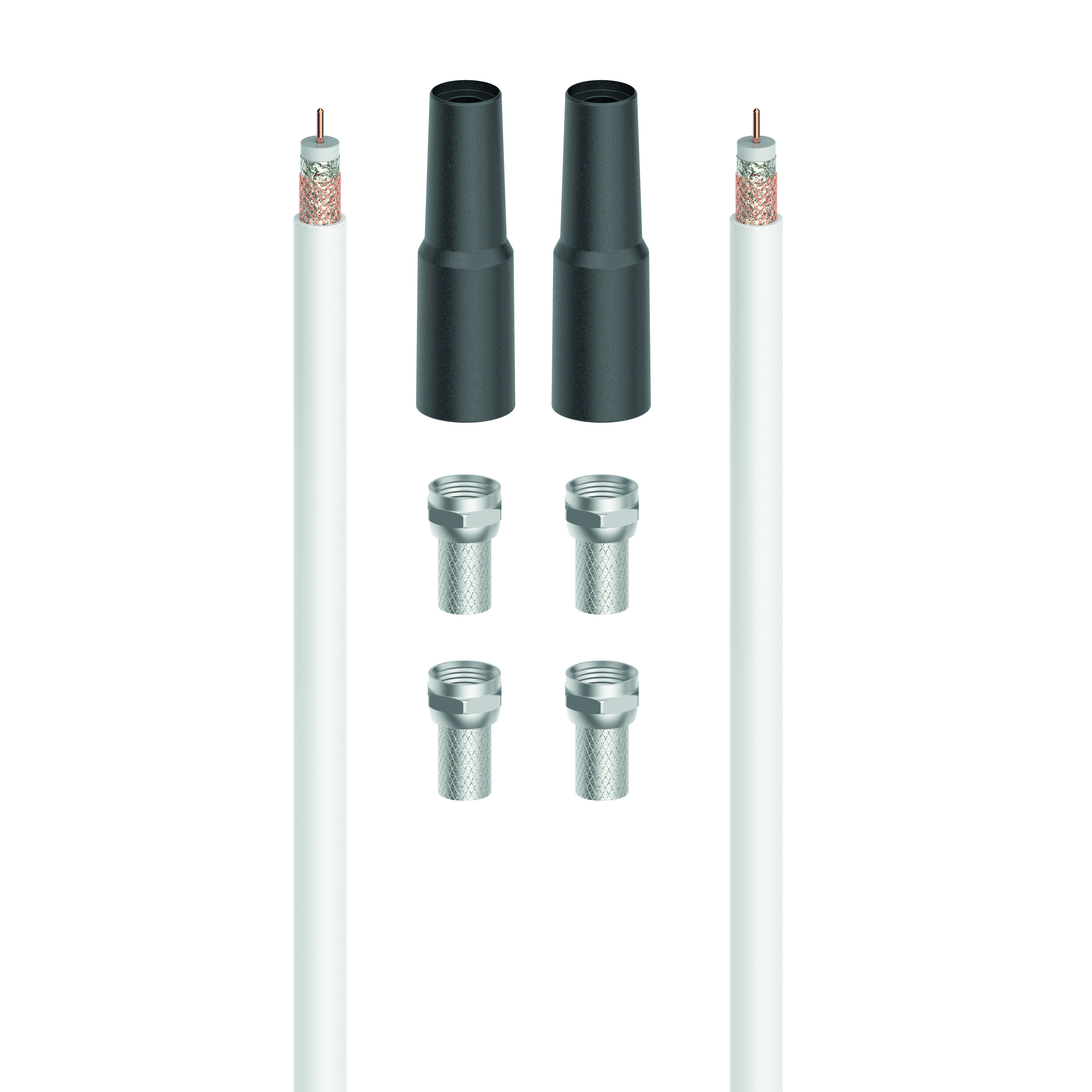 Hama SAT-Anschluss-Kit, 100 dB, 20 M