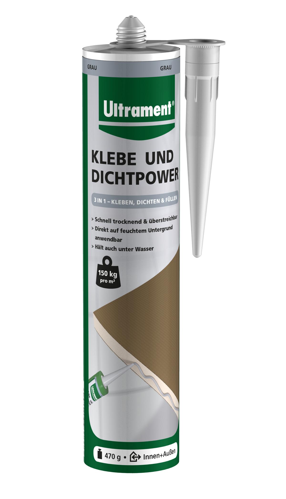 394318-Klebe-und-Dichtpower-grau Ultrament Klebe & Dichtpower grau, 470g