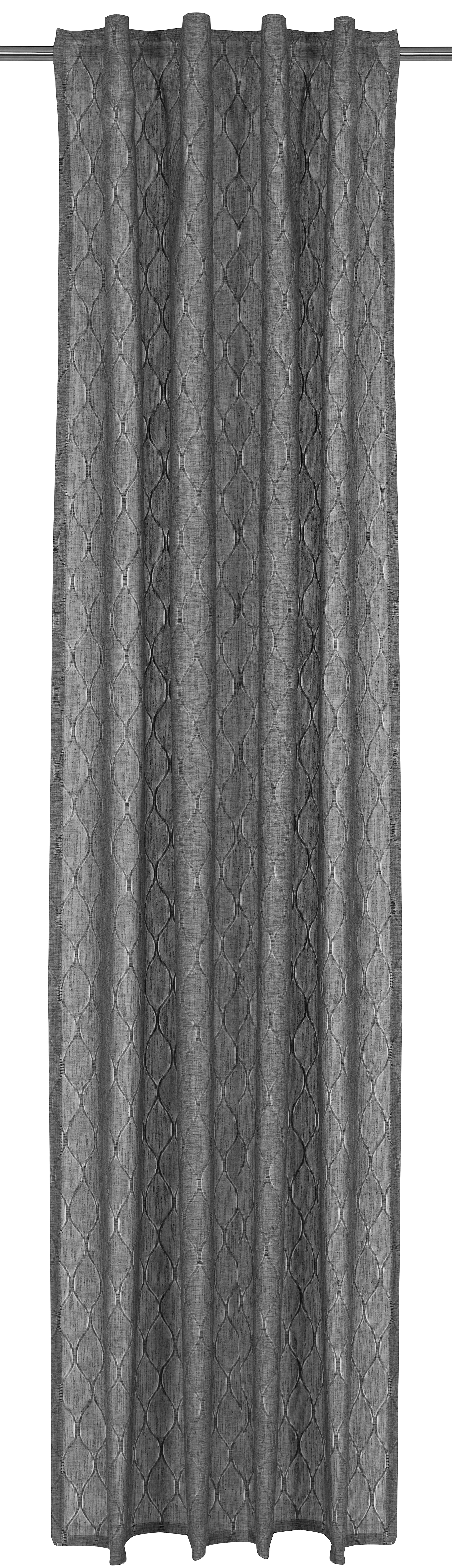 Elbersdrucke Schlaufenbandschal Hometime 07, grau, 140 x 255 cm