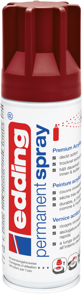 Edding 5200 Permanentspray Premium Acryllack purpurrot matt Edding 5200 Permanentspray Premium Acryllack purpurrot matt