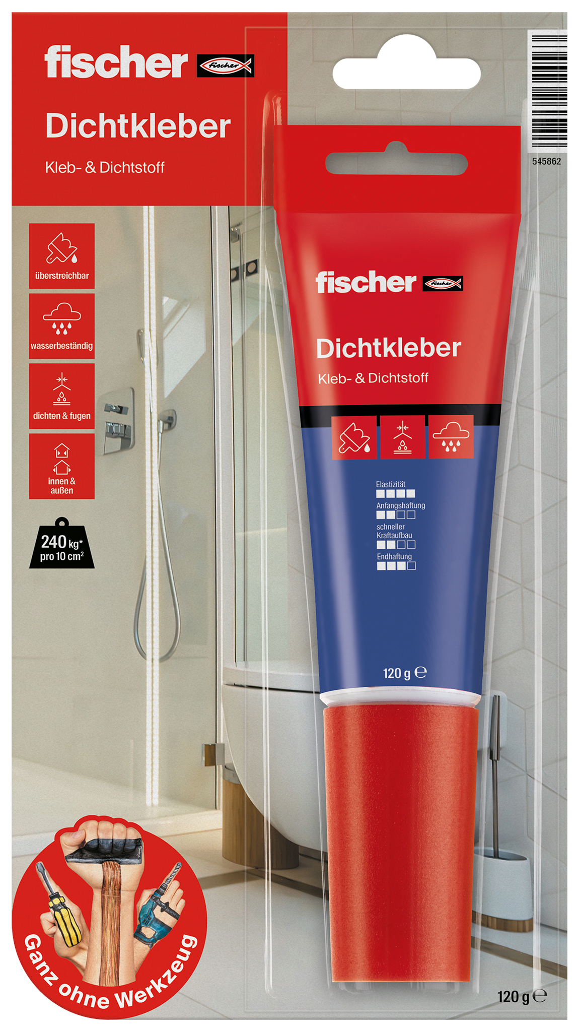 fischer GOW Dichtkleber T, 80 ml fischer GOW Dichtkleber T, 80 ml