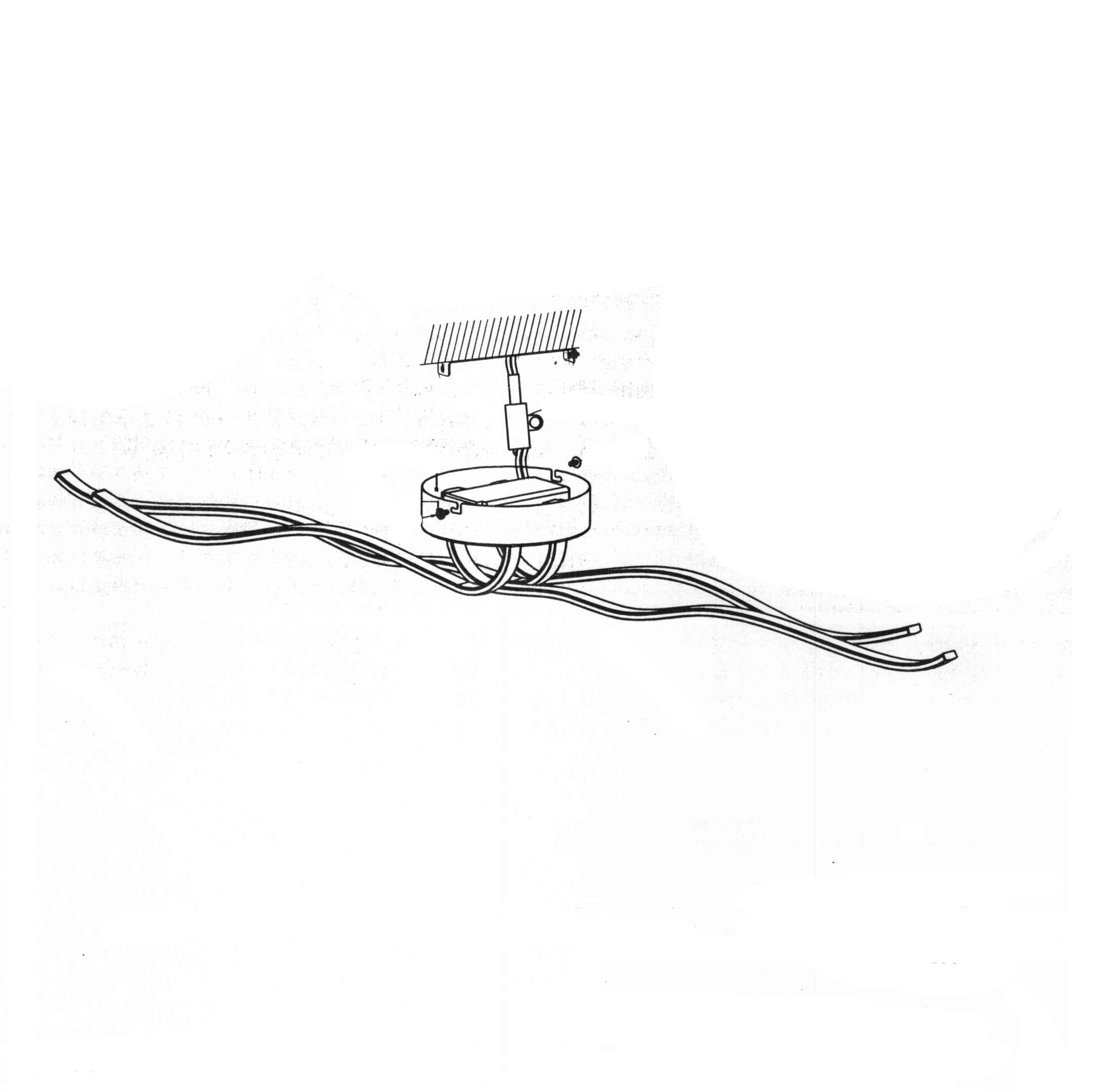 EGLO DECKEBLEUCHTE 1X40W RONCADE 4ER WELLE