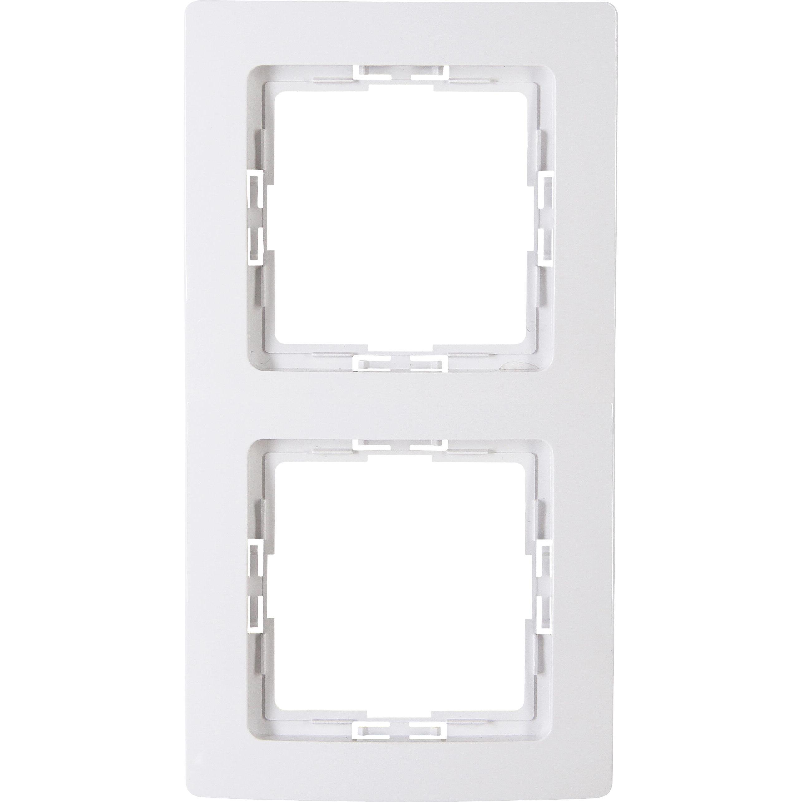 Kopp PARIS Abdeckrahmen 2-fach, arktisweiß Kopp PARIS Abdeckrahmen 2-fach, arktisweiß