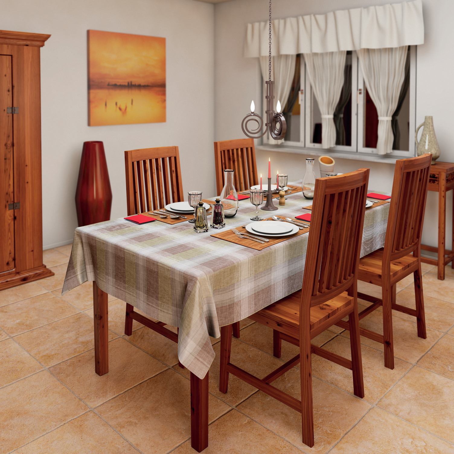 d-c-fix Tischdecke Bergamo Garbo, braun, 138 cm (Meterware) d-c-fix Tischdecke Bergamo Garbo, braun, 138 cm (Meterware)