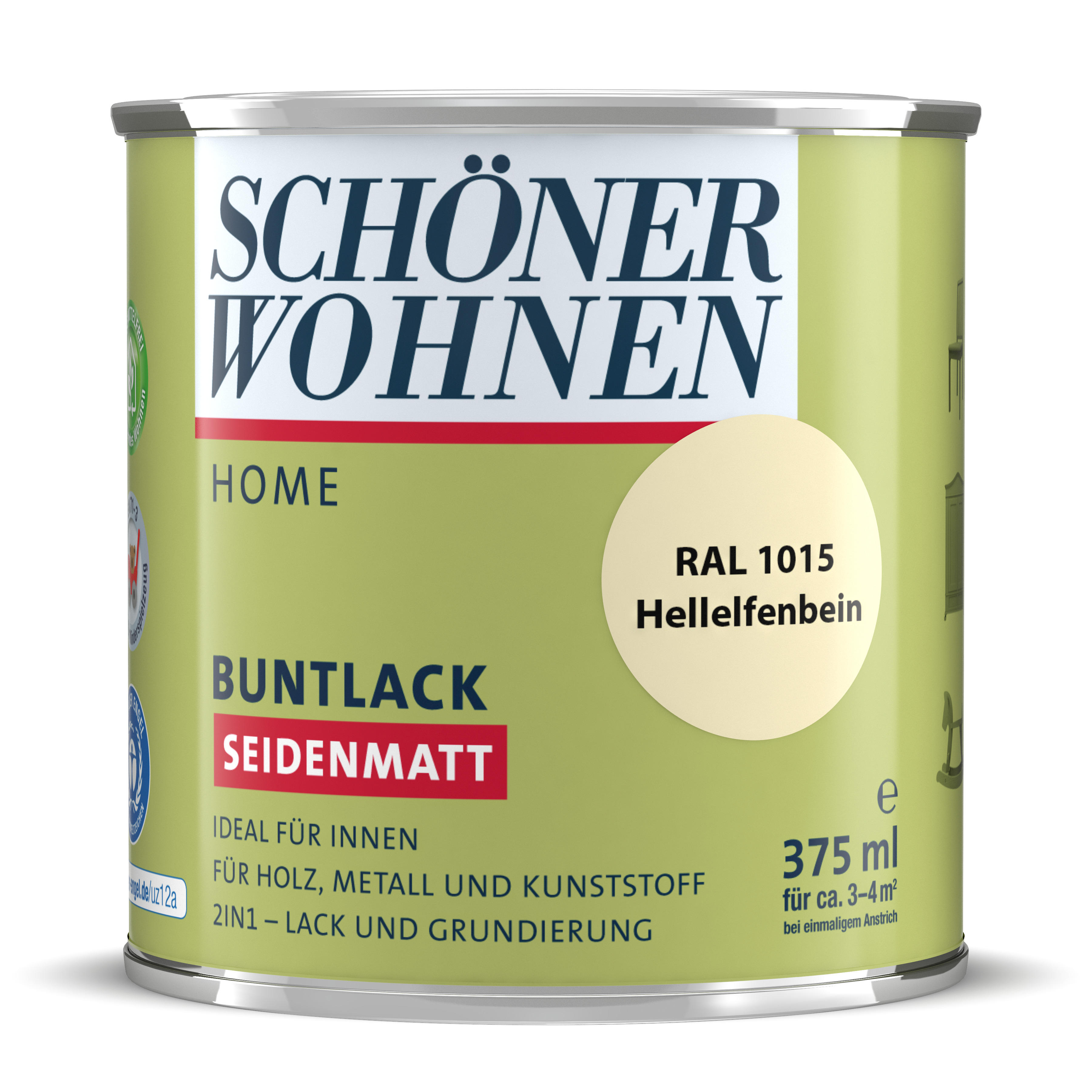 SW_2449-0375-1015 Schöner Wohnen Home Buntlack, seidenmatt, hellelfenbein