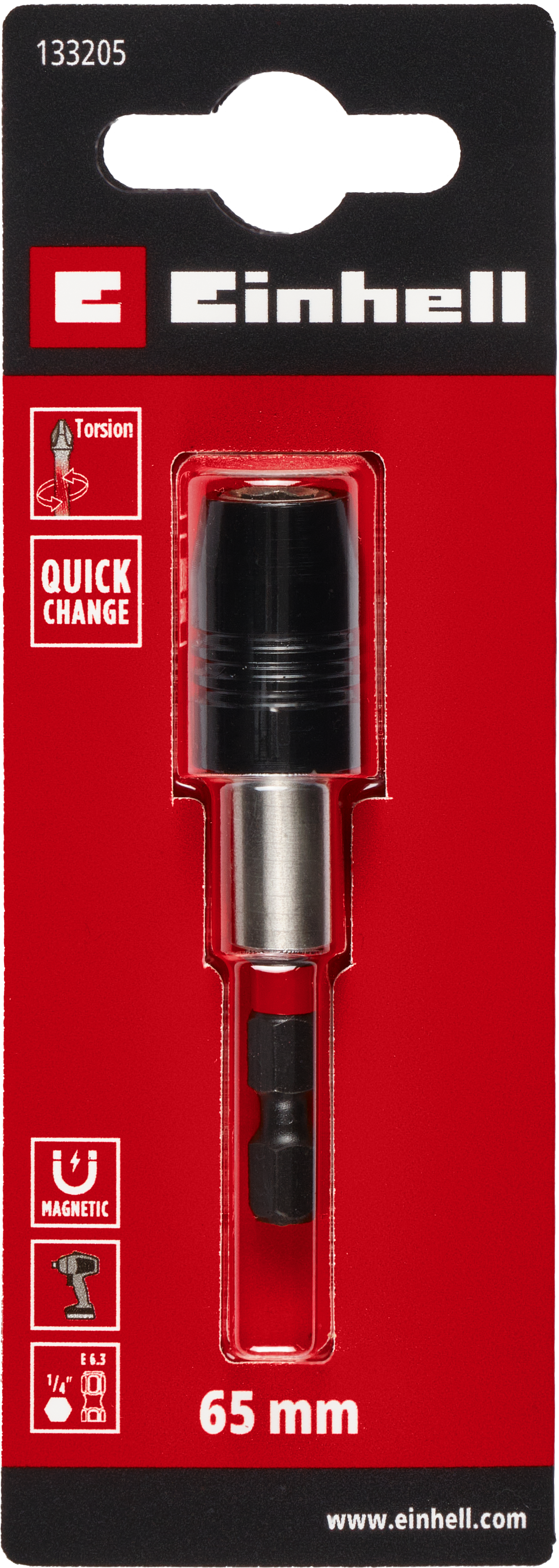 Einhell Impact-Schnellwechselbithalter, 65 mm Einhell Impact-Schnellwechselbithalter, 65 mm