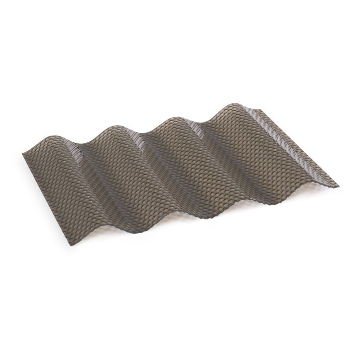 Suntuf PC Wellplatte Sinus, 76/18, 2000 x 1045 x 2.8 mm, wabe bronze