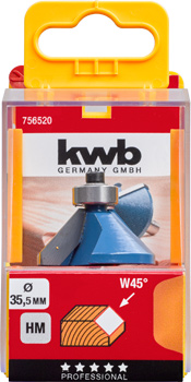 Kwb Hartmetall-Fasenfräser, 35,5 mm