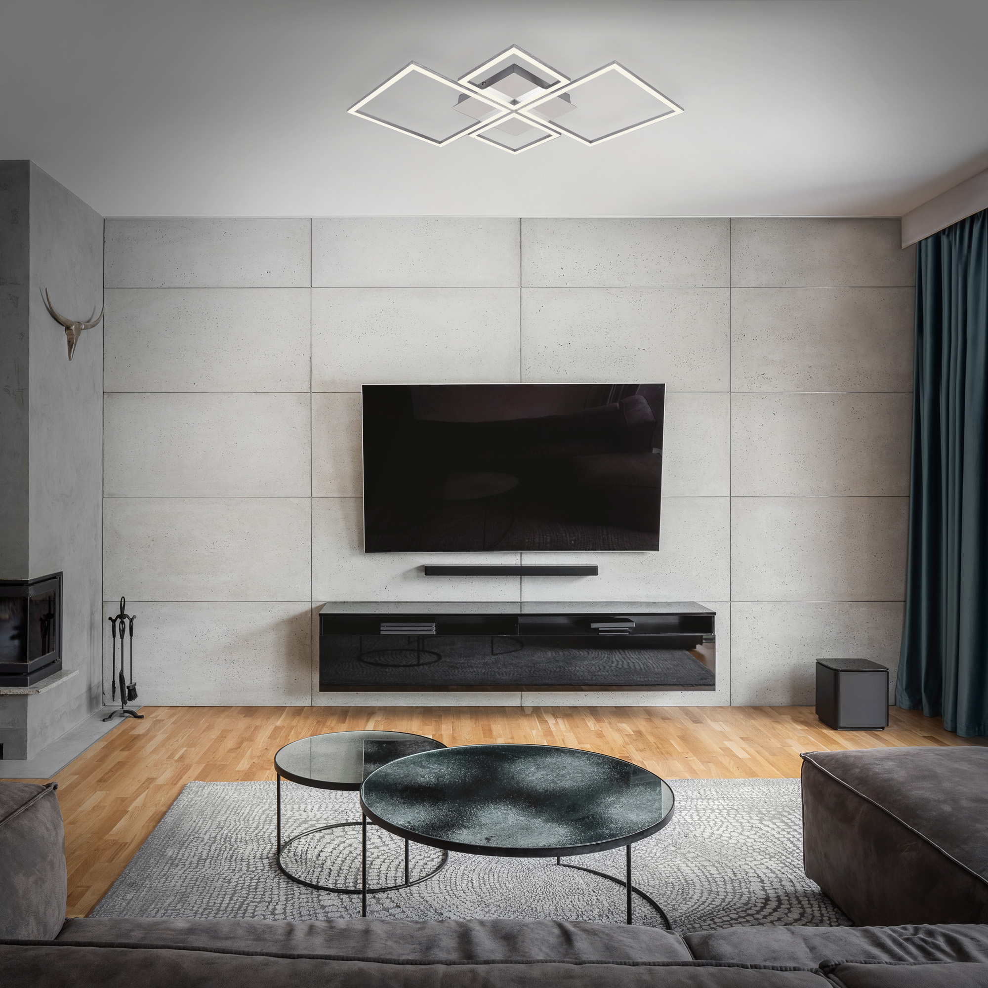 Briloner LED Frame, 75 cm, chrom