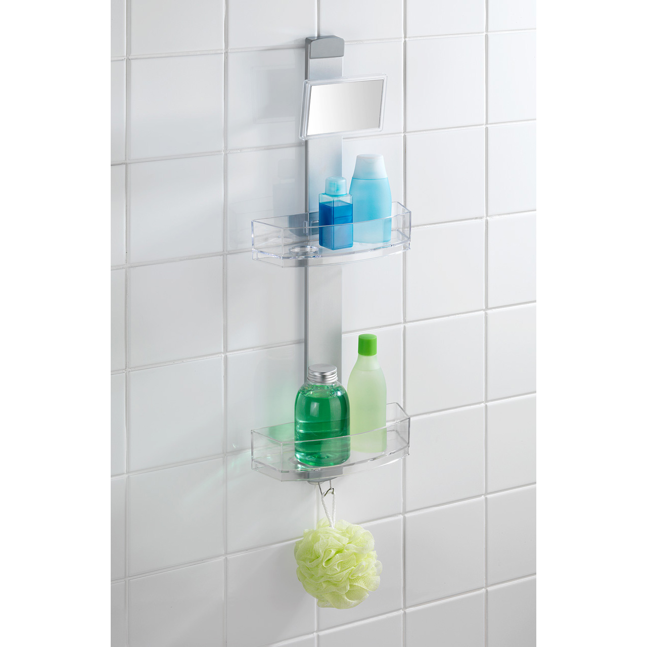 407488-Duschcaddy-Premium-m-Antibeschlagspiegel_AMBI_02 WENKO DUSCHCADDY PREMIUM MIT ANTIBESCHLAG