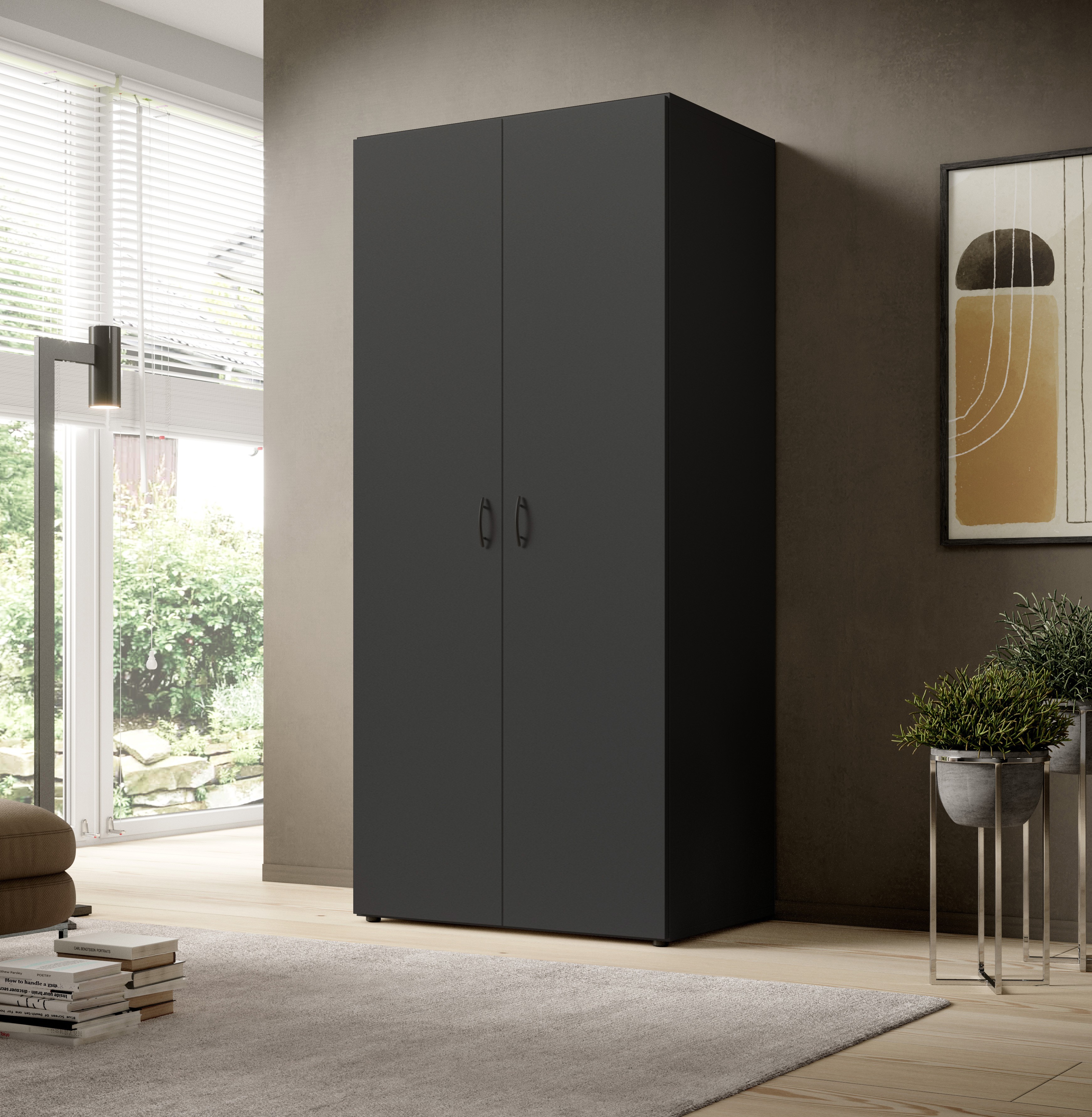 Pol-Power Drehtürenschrank Joe/Base 3, graphit