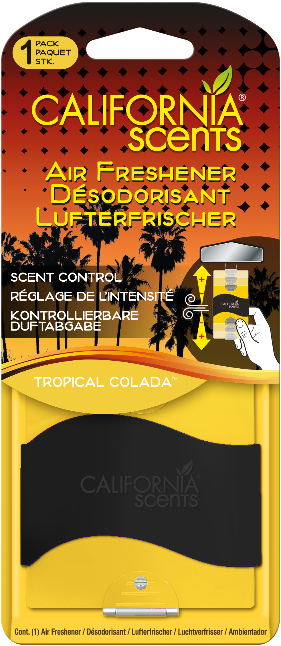California Scents Auto-Lufterfrischer Slider Paper, Tropical Colada