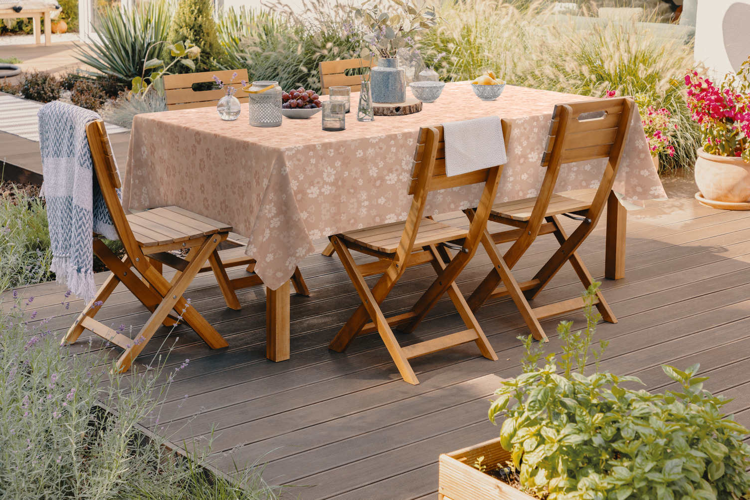 d-c-fix Tischdecke Manhattan Flory rose, 140 cm x 20 m d-c-fix Tischdecke Manhattan Flory rose, 140 cm x 20 m
