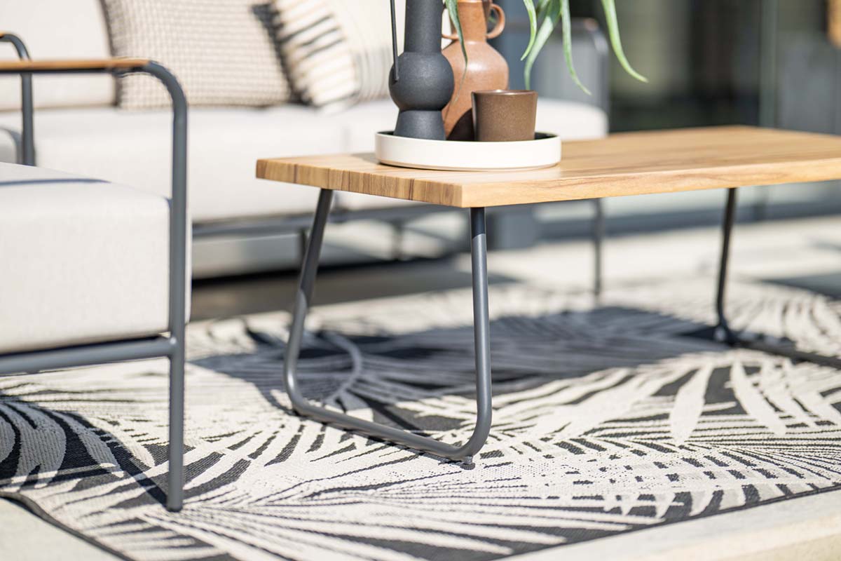 Garden Impressions Lounge-Set Lisboa 4-Teilig, sand/teak Look