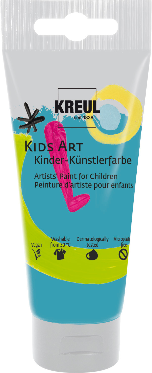 Kreul Kids Art Kinder-Künstlerfarbe Türkis, 75 ml