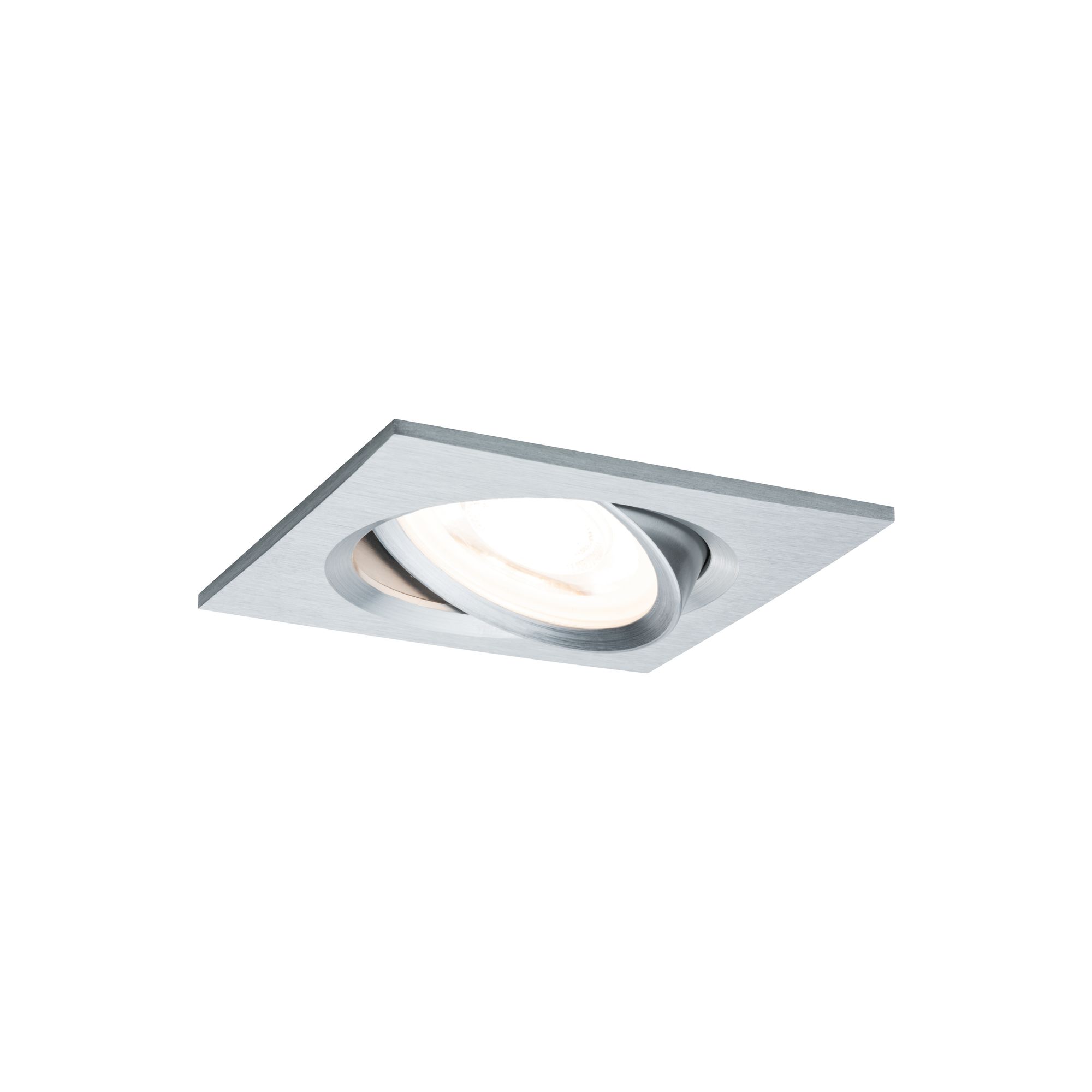 PAULMANN EINBAULEUCHTE  3X6,5W 2700K ECKIG SCHWENKBAR ALU