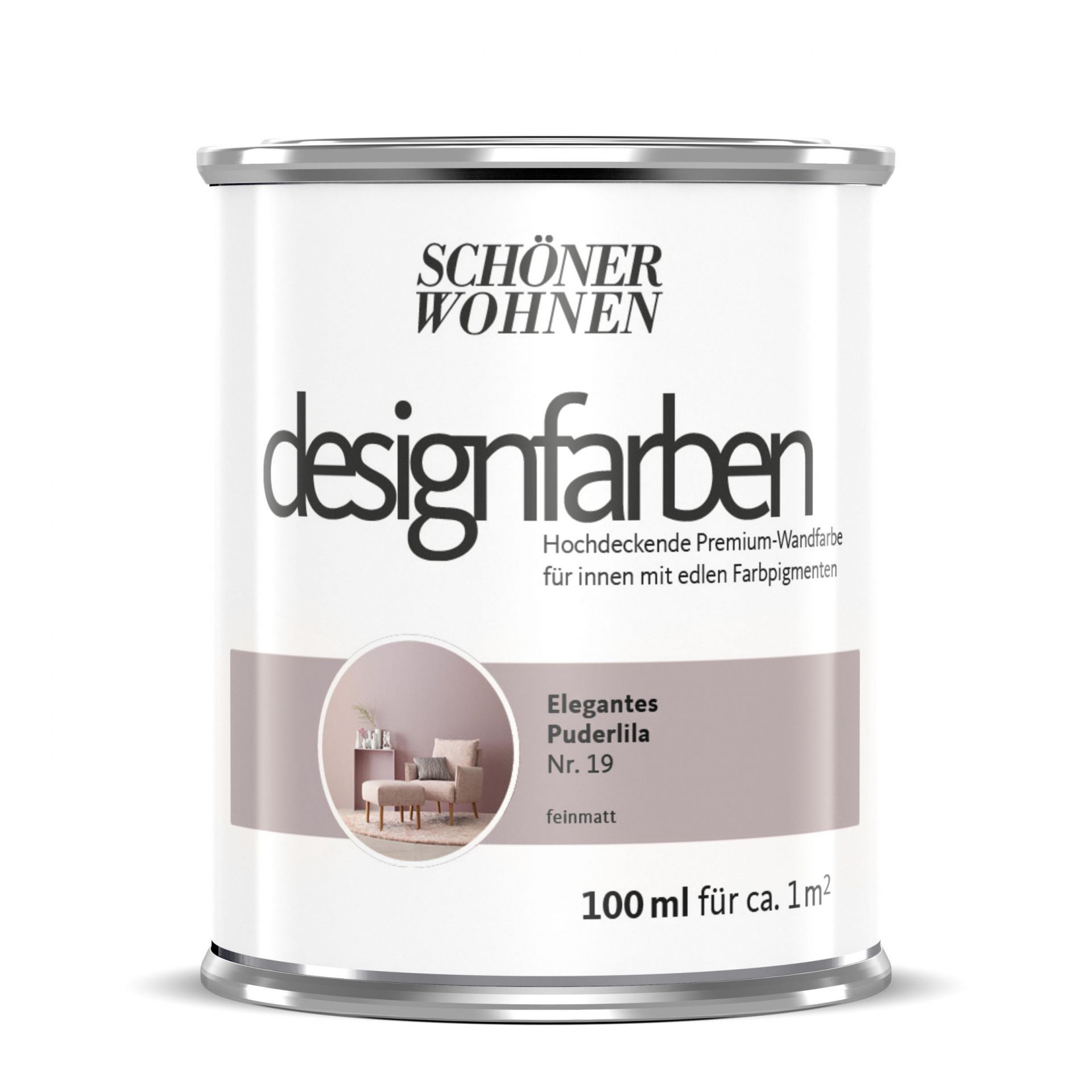 Schöner Wohnen Designfarbe, elegantes Puderrosa, 100 ml