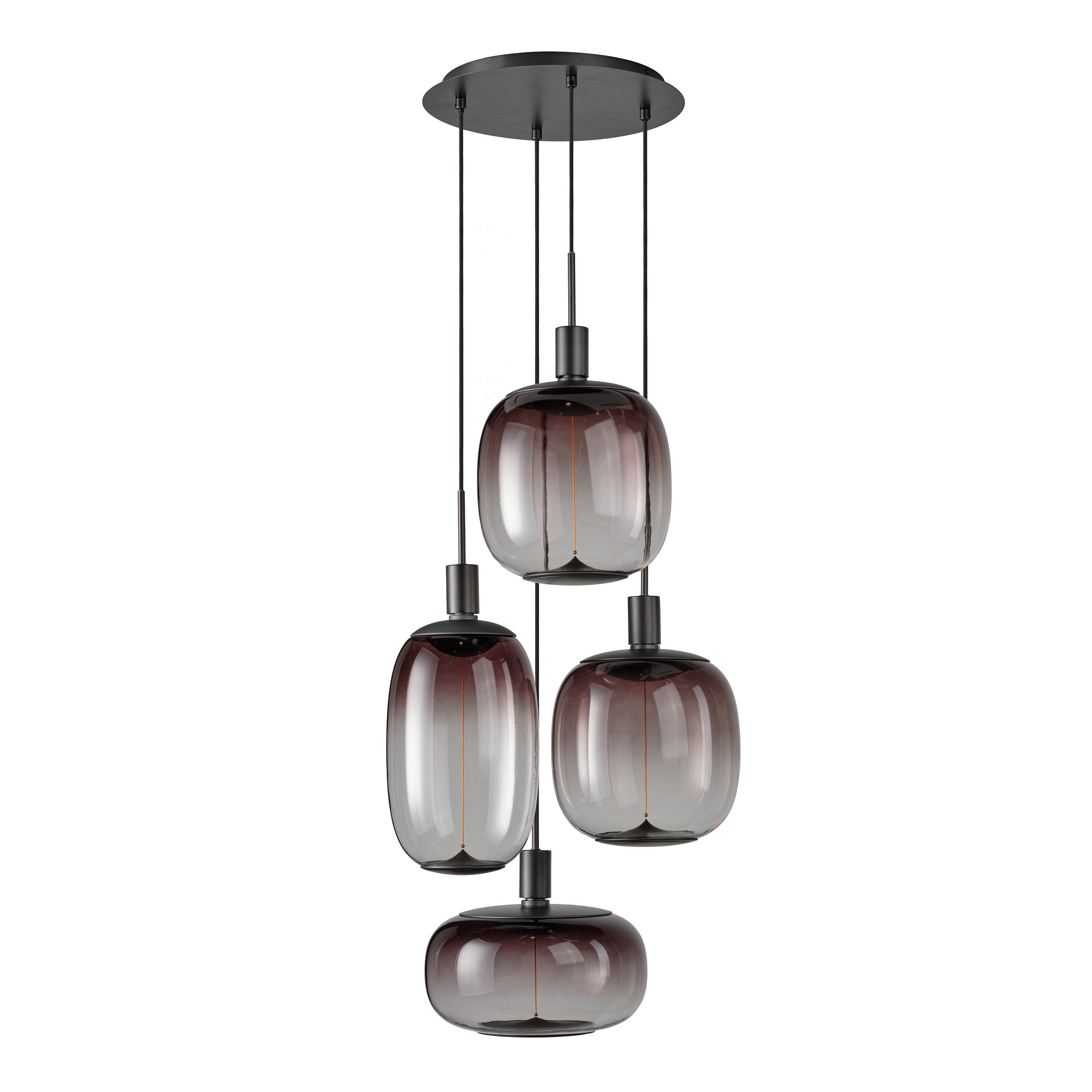 Osram DECOR Needle Pendelleuchte, 4XE27, dunkelgrau