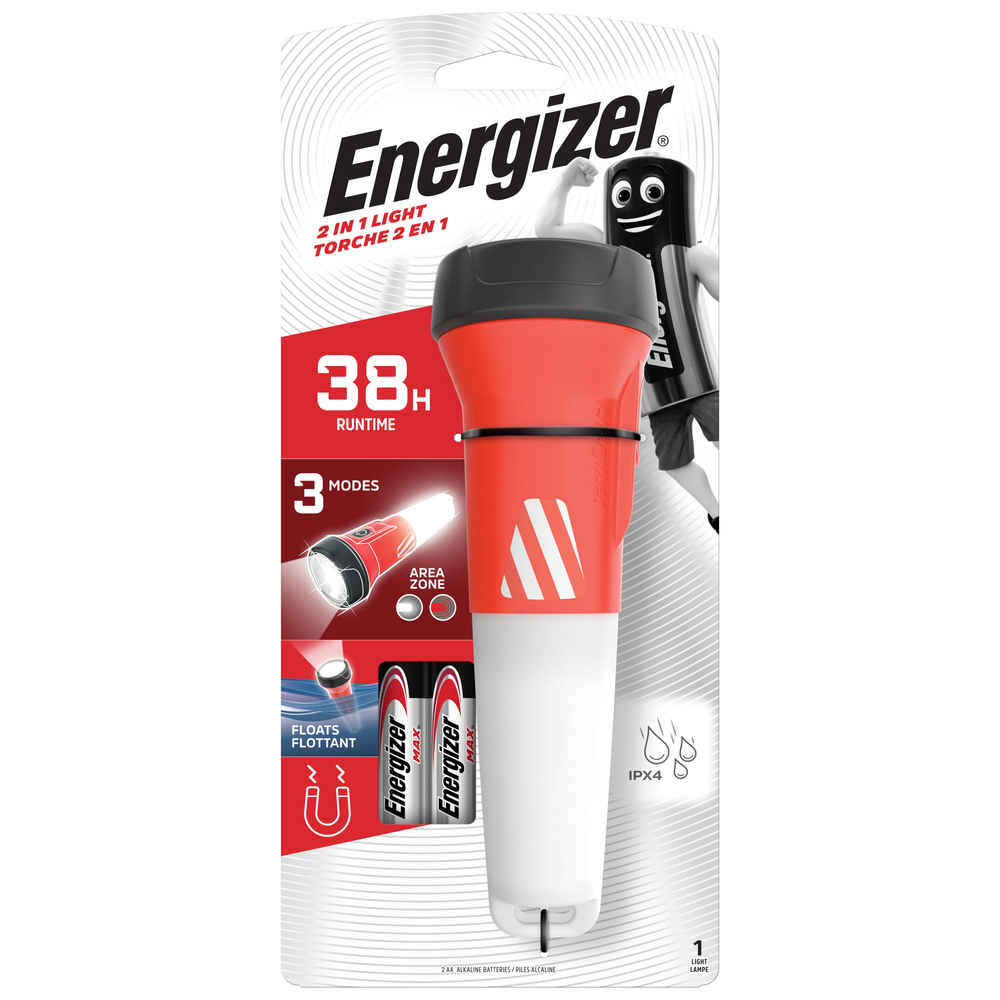 Energizer Outdoor Taschenlampe 2 in 1 Lantern