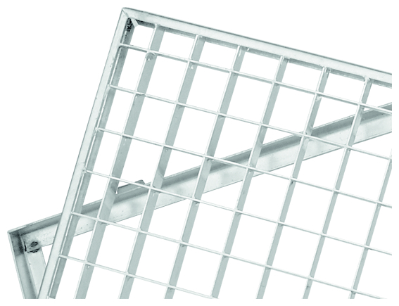 ACO Gitterrost mit Zarge, 600 x 400 mm, MW 30/30