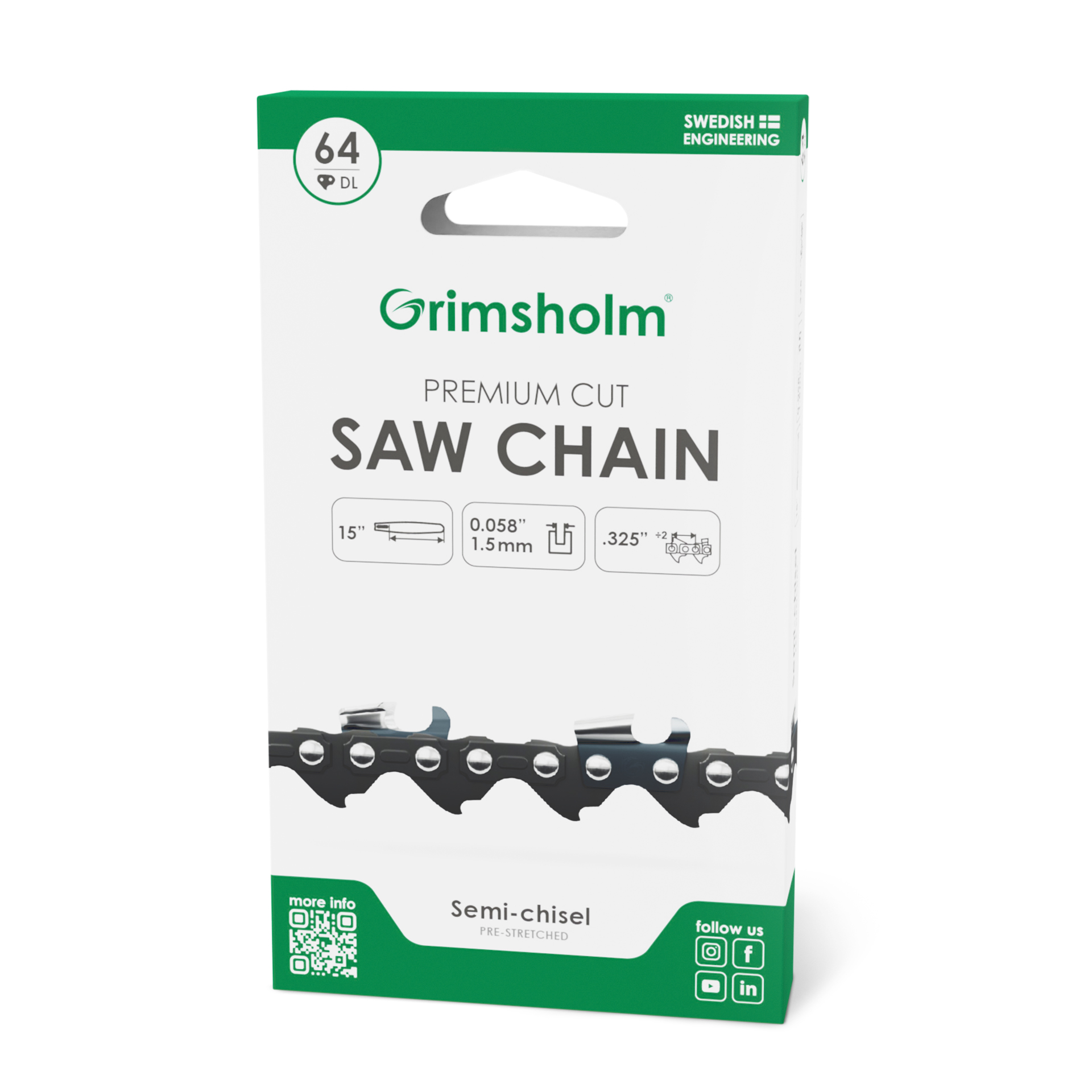 Grimsholm Premium Cut, 46 DL , 325, 1,5 mm Grimsholm Premium Cut, 46 DL , 325, 1,5 mm