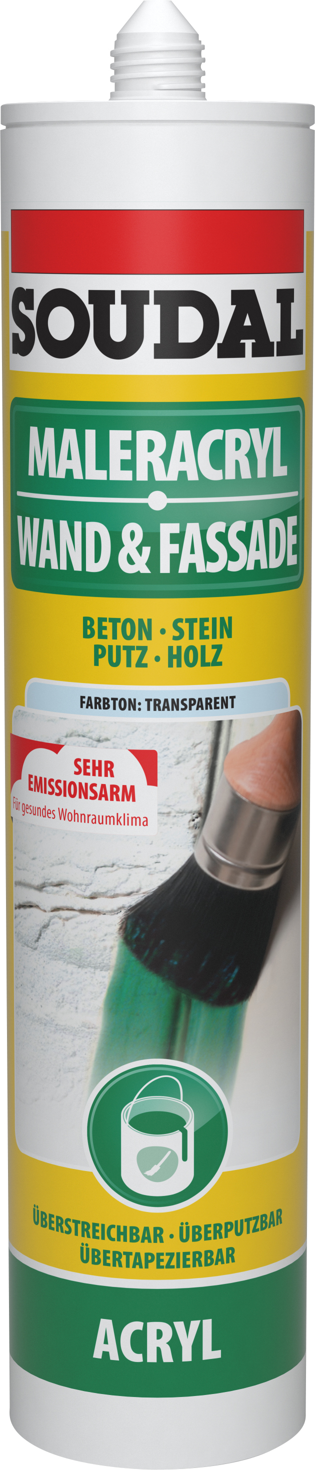 Soudal Maleracryl Wand & Fassade, transparant, 300 ml Soudal Maleracryl Wand & Fassade, transparant, 300 ml