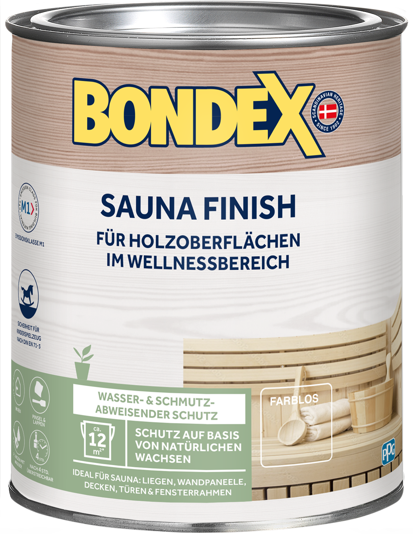 Bondex Sauna Finish, farblos 1,0L Bondex Sauna Finish, farblos 1,0L