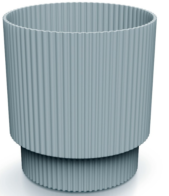 Prosperplast Blumentopf Milly Round, Ø 19,5 cm, hellgrau