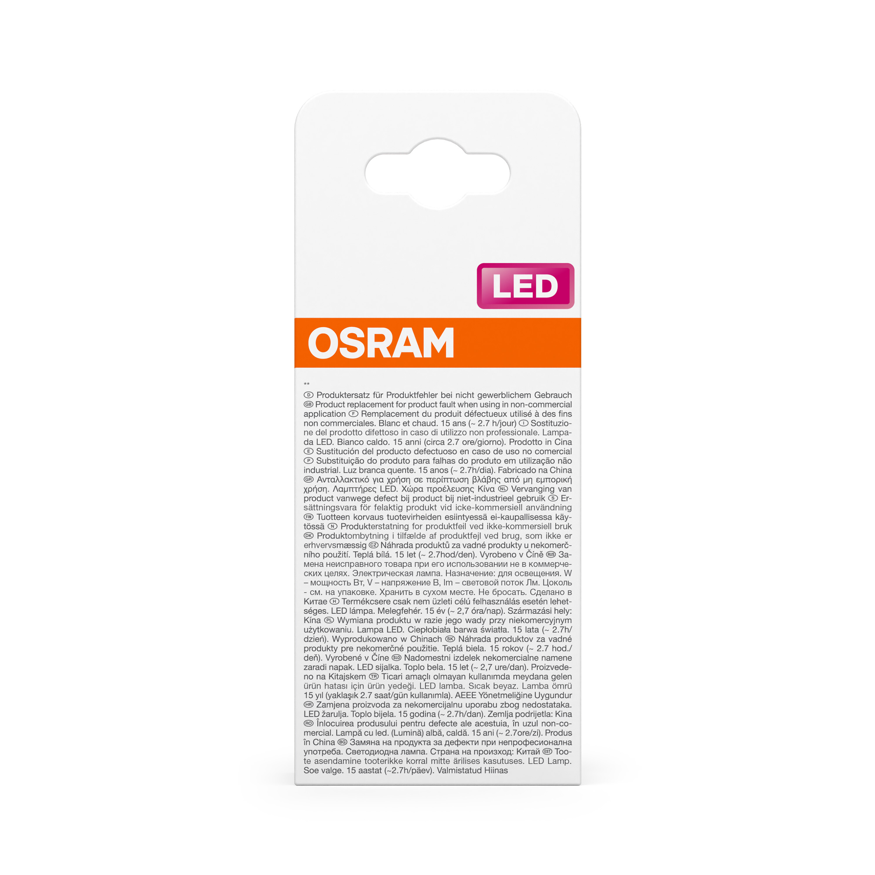 Osram LED Lampe Retrofit Classic klar, warmweiß, E27