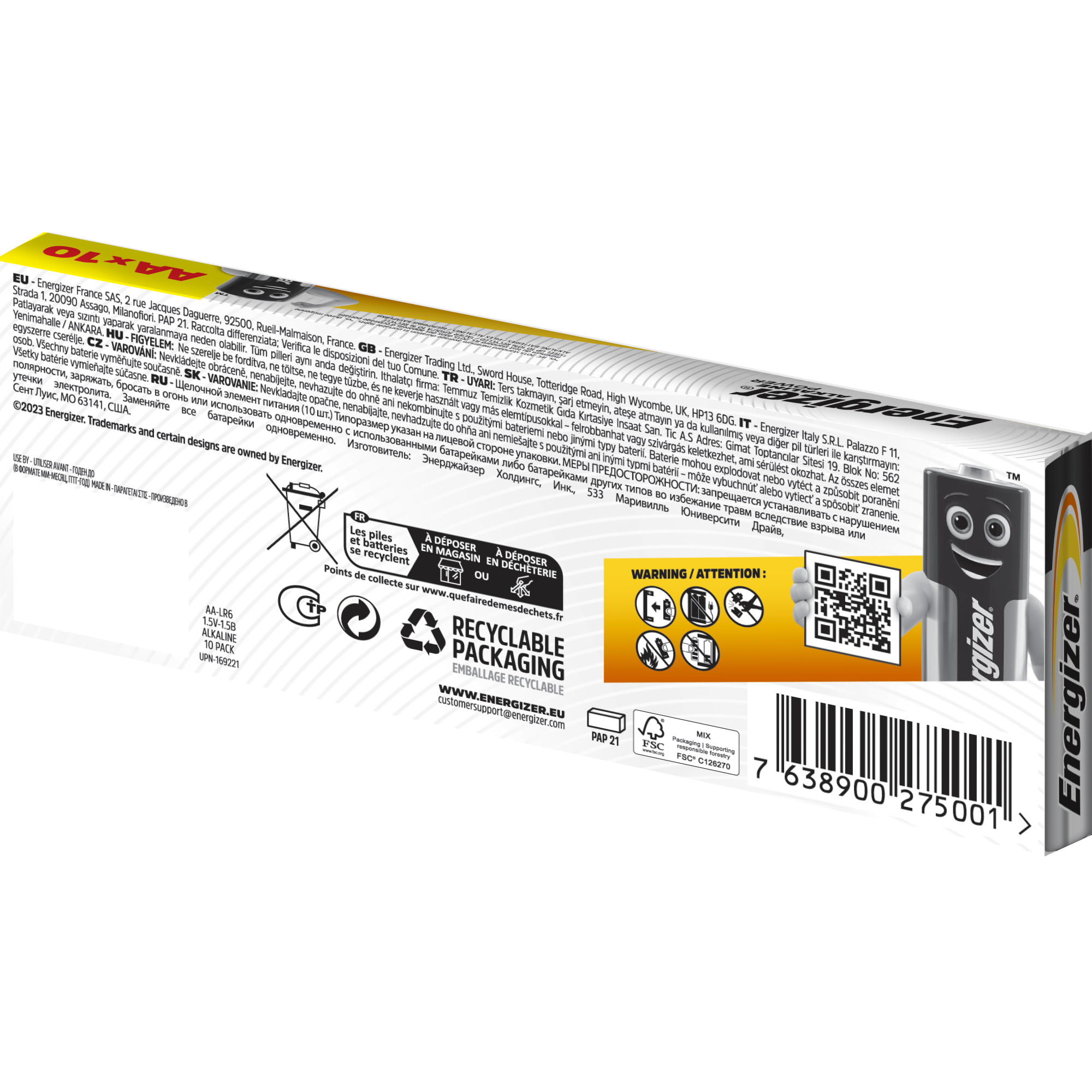Energizer Alkaline Power AA10