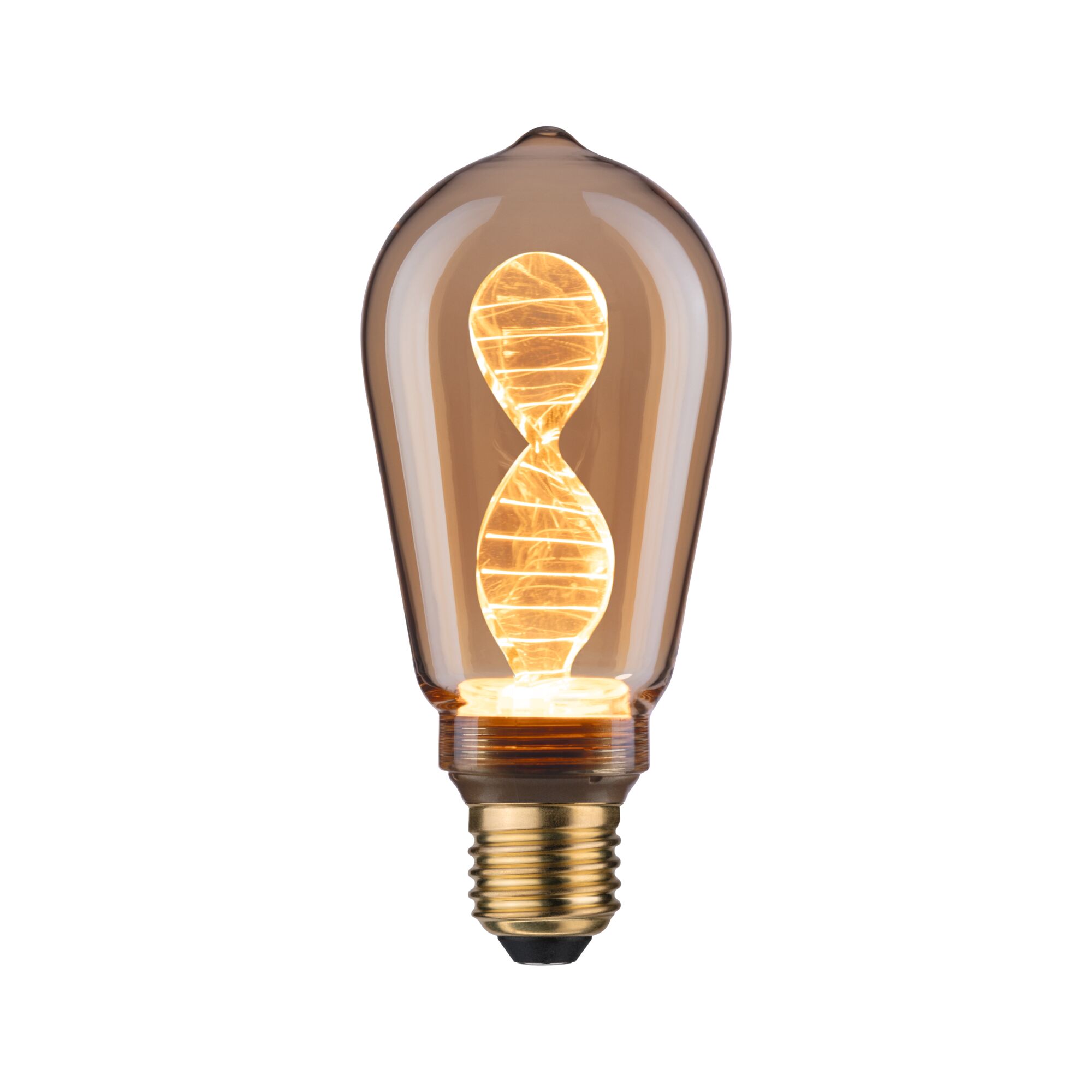 Paulmann LED ST64 Inner Glow Helix, 180lm, E27, gold, 1800K Paulmann LED ST64 Inner Glow Helix, 180lm, E27, gold, 1800K