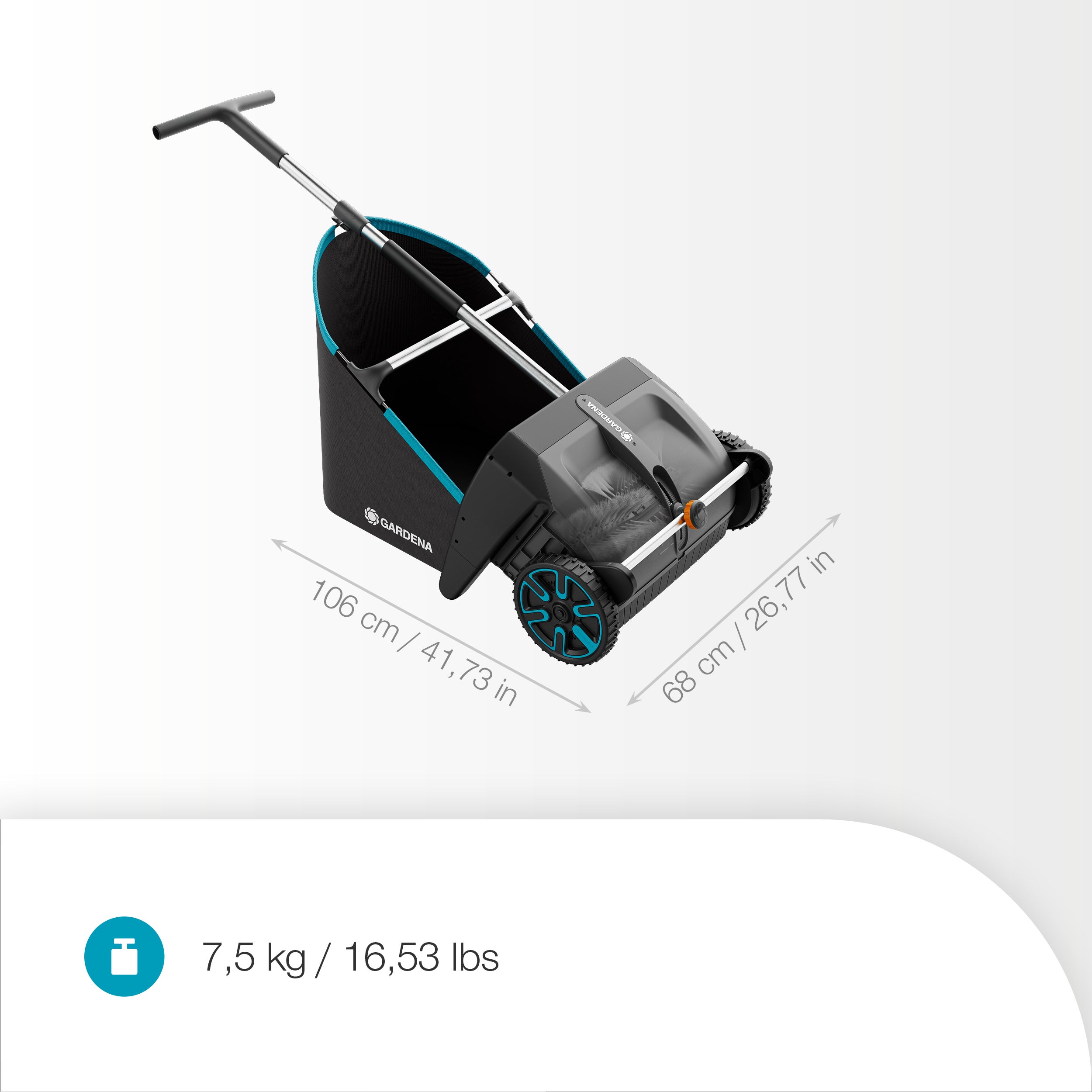 Gardena Laub- und Rasensammler für Rasenflächen und Terrassen