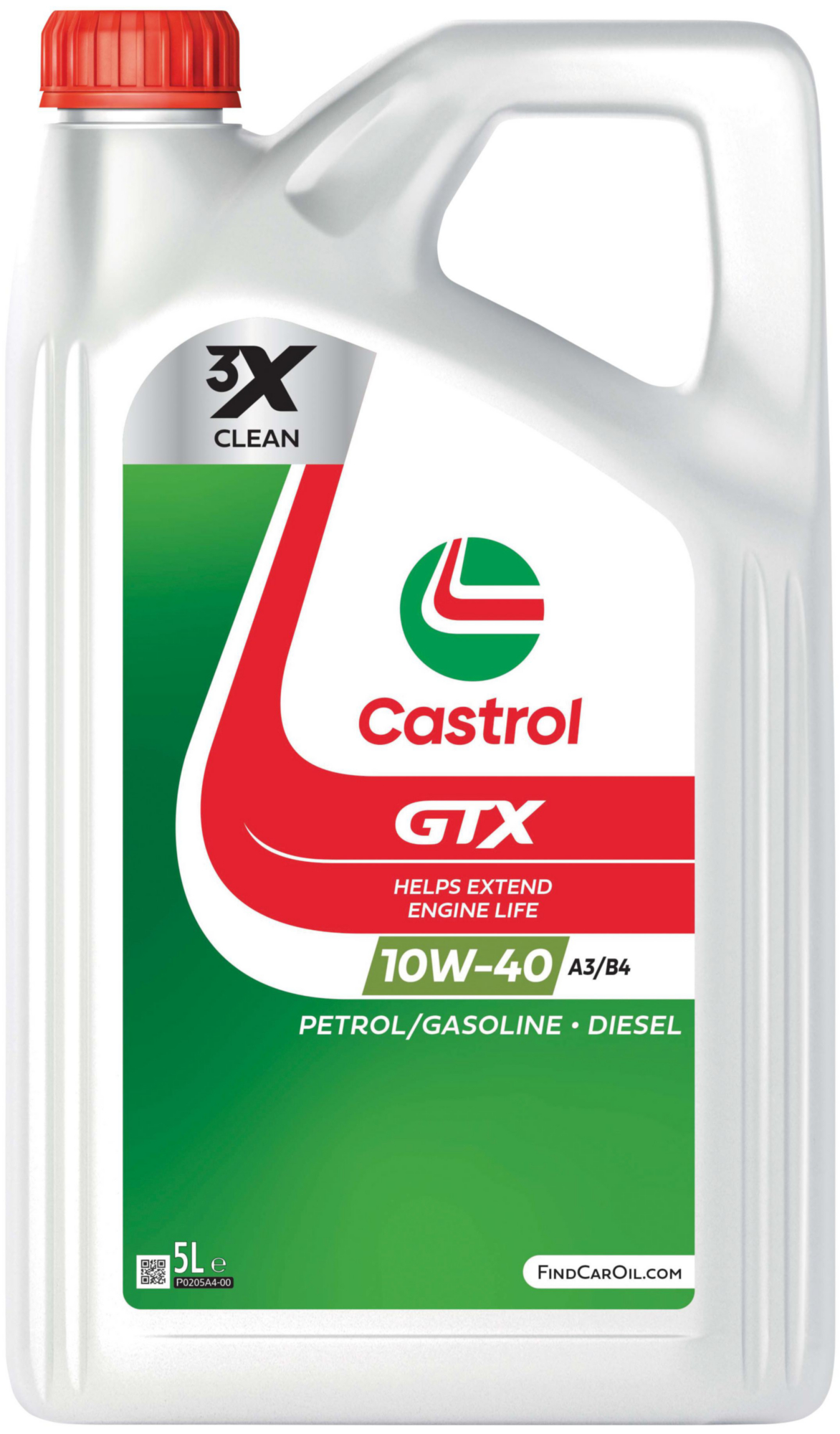 Castrol GTX 10W-40 A3/B4 4A, 5L Castrol GTX 10W-40 A3/B4 4A, 5L