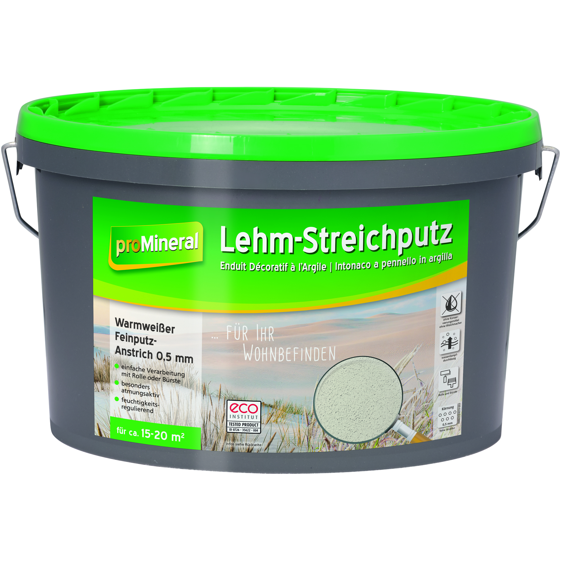 proMineral Lehm-Streichputz, 7 kg