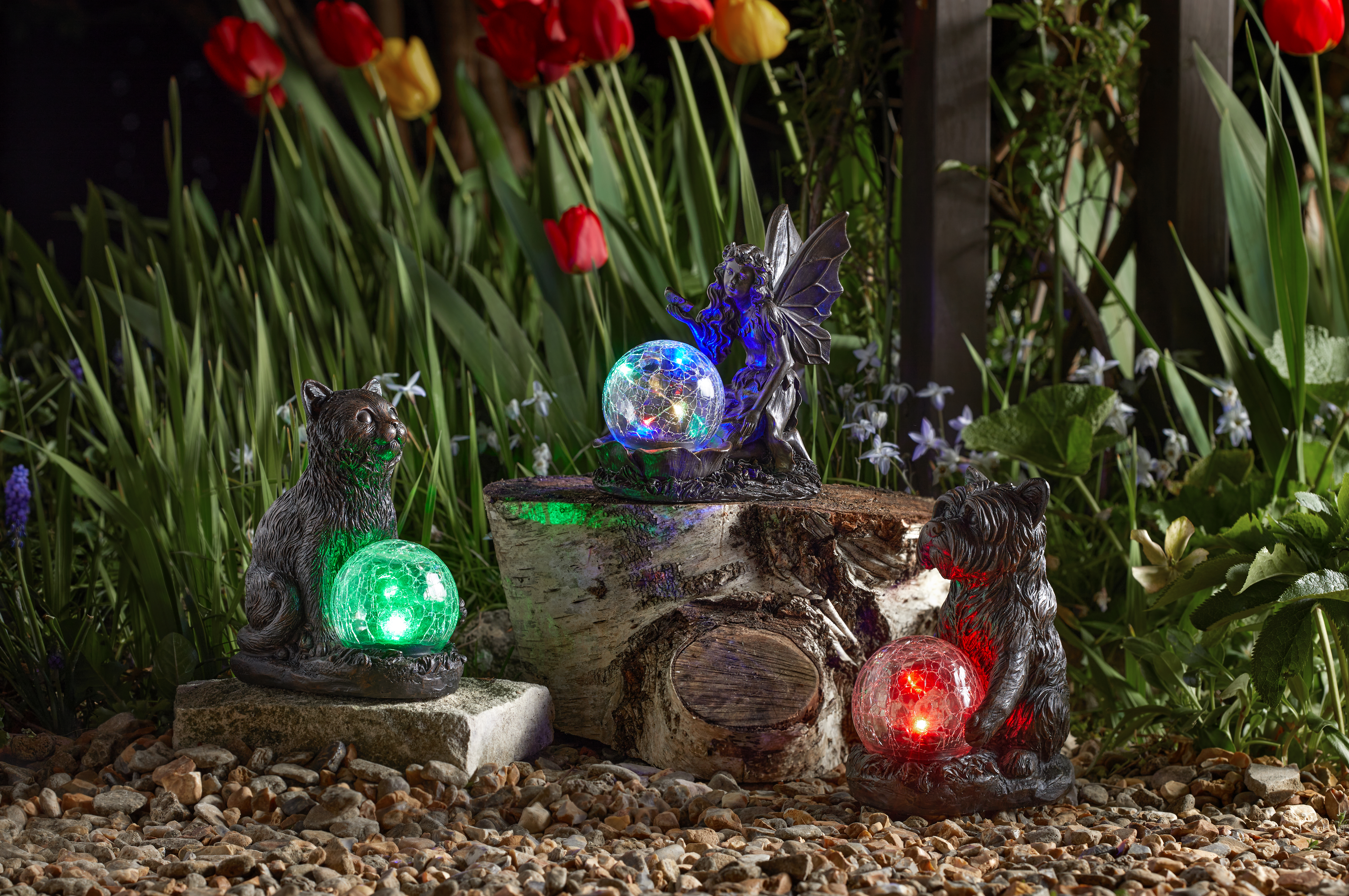 Smart Garden Solarfigur Katze, 19 x 16,5 x 10,5 cm