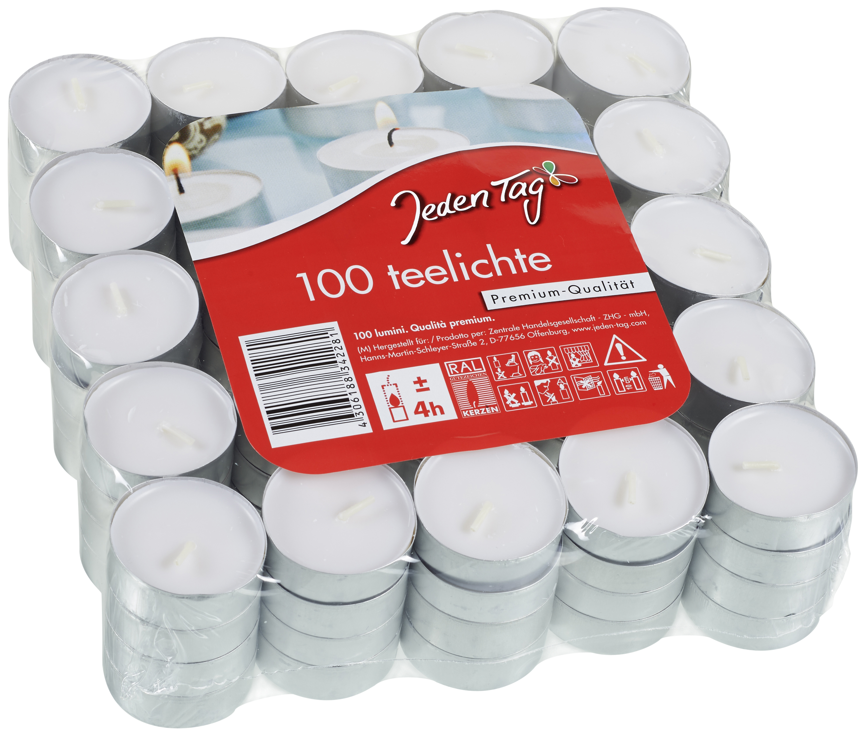 171711_118890 JEDEN TAG  TEELICHTE 1OOST. FLATPACK