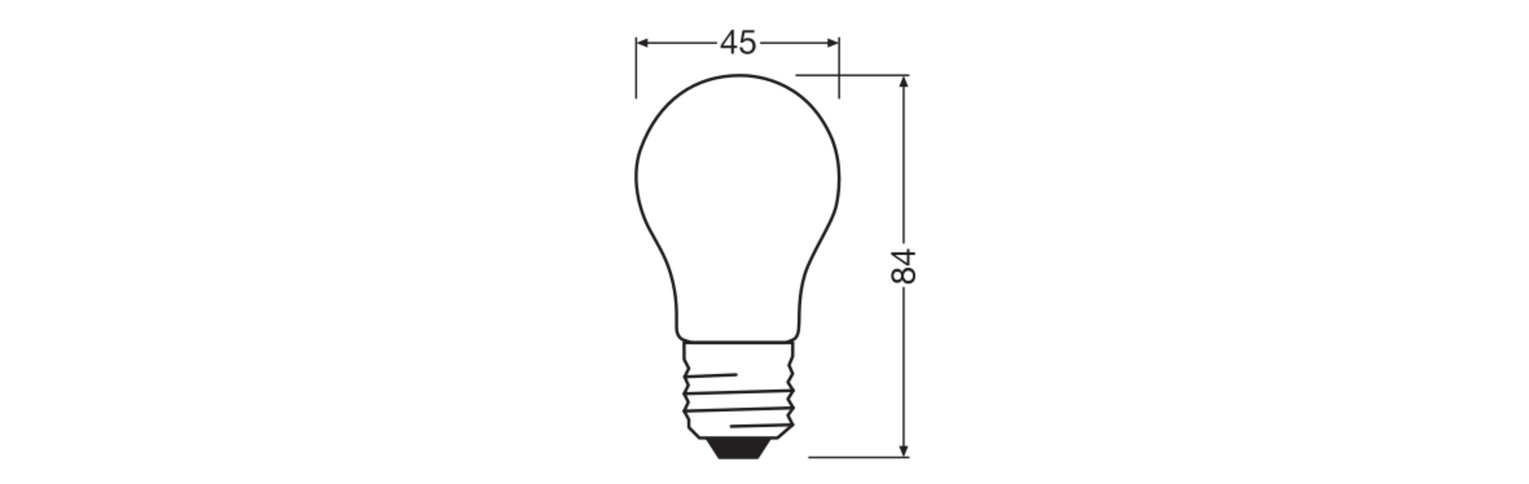 Osram LED Retrofit Classic P Lampe, Warmweiß, E27, matt
