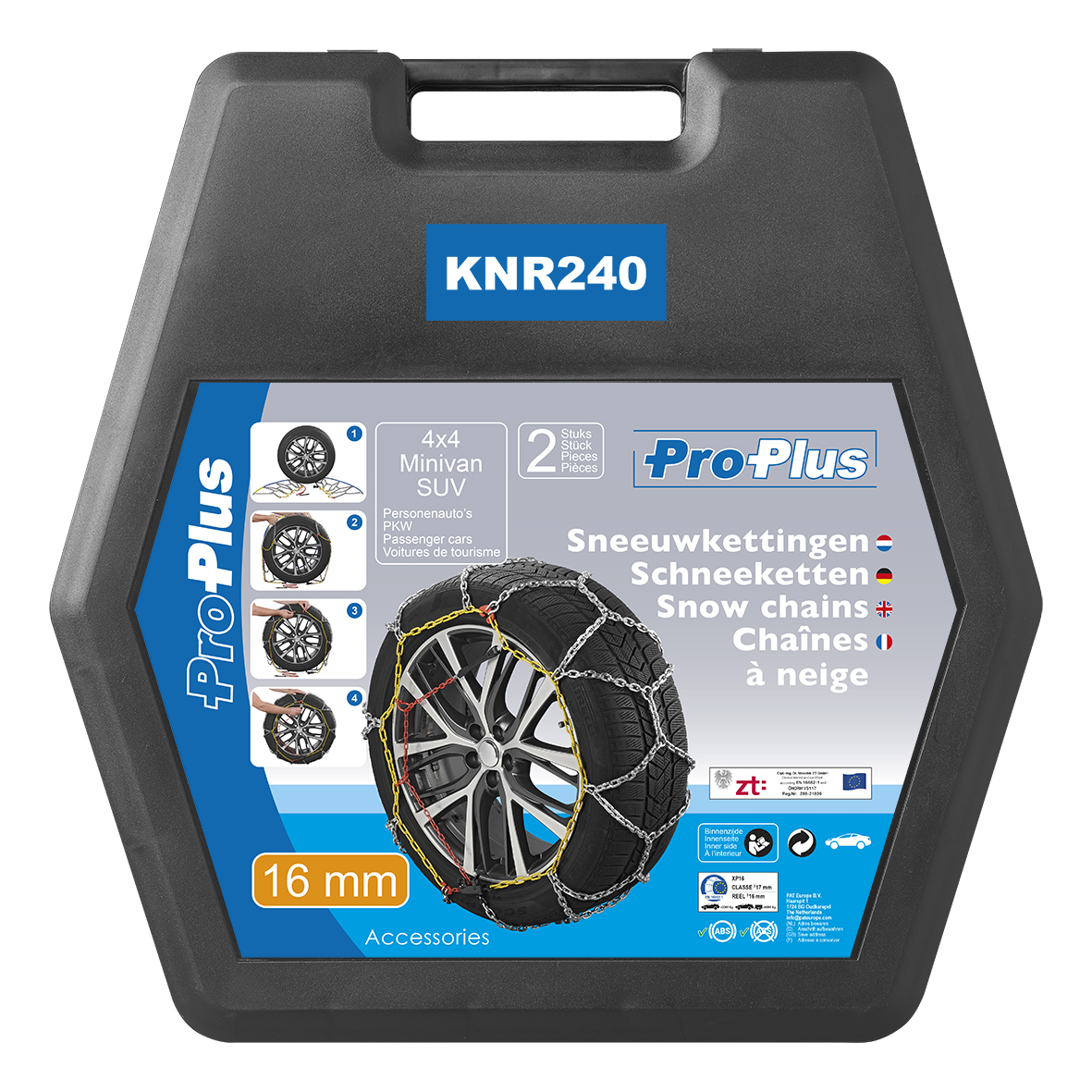 ProPlus Schneeketten 16 mm KNR240