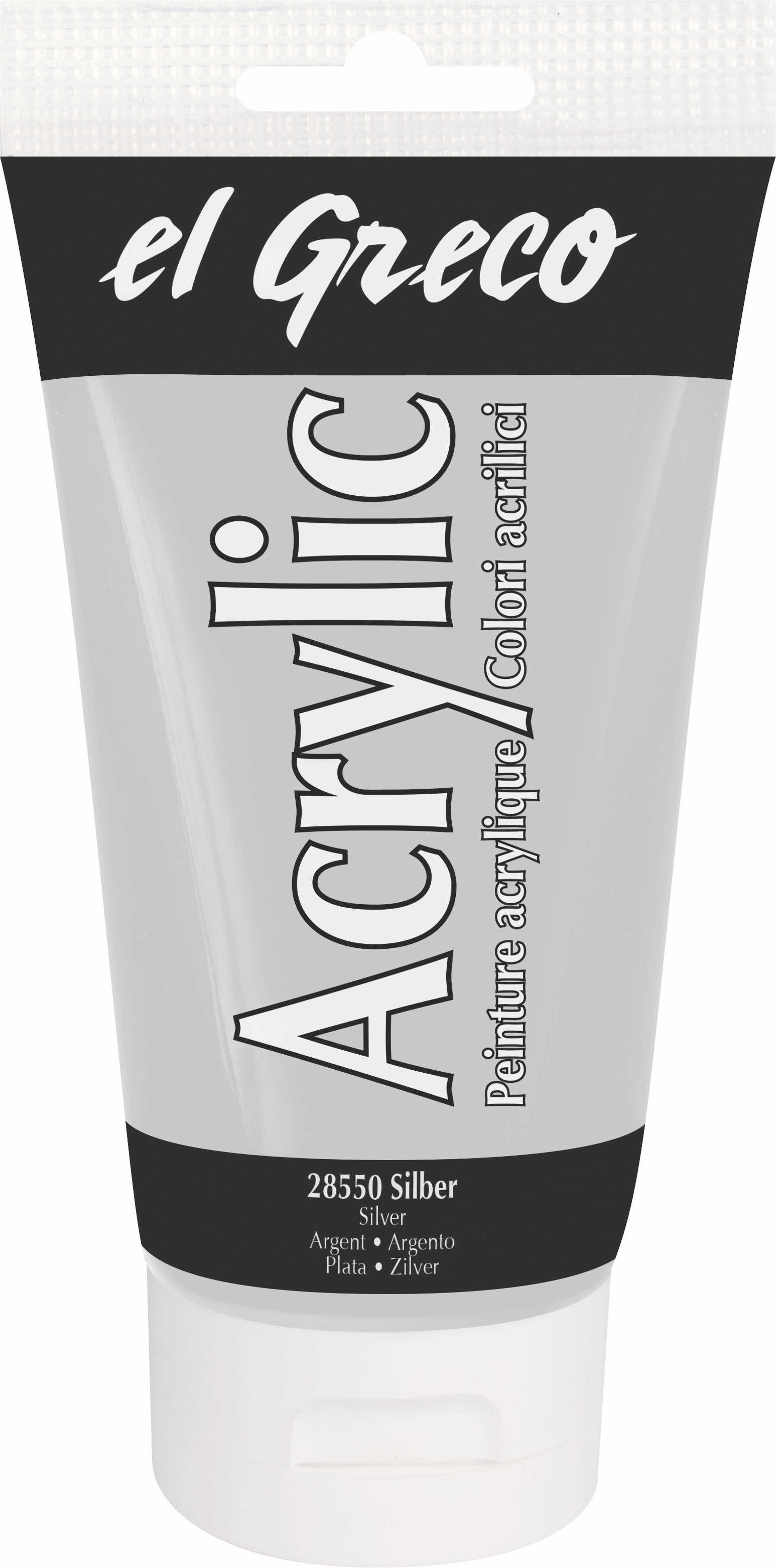 28550_KREUL_elGrecoAcrylic_Silber_150ml_RGB Acrylic